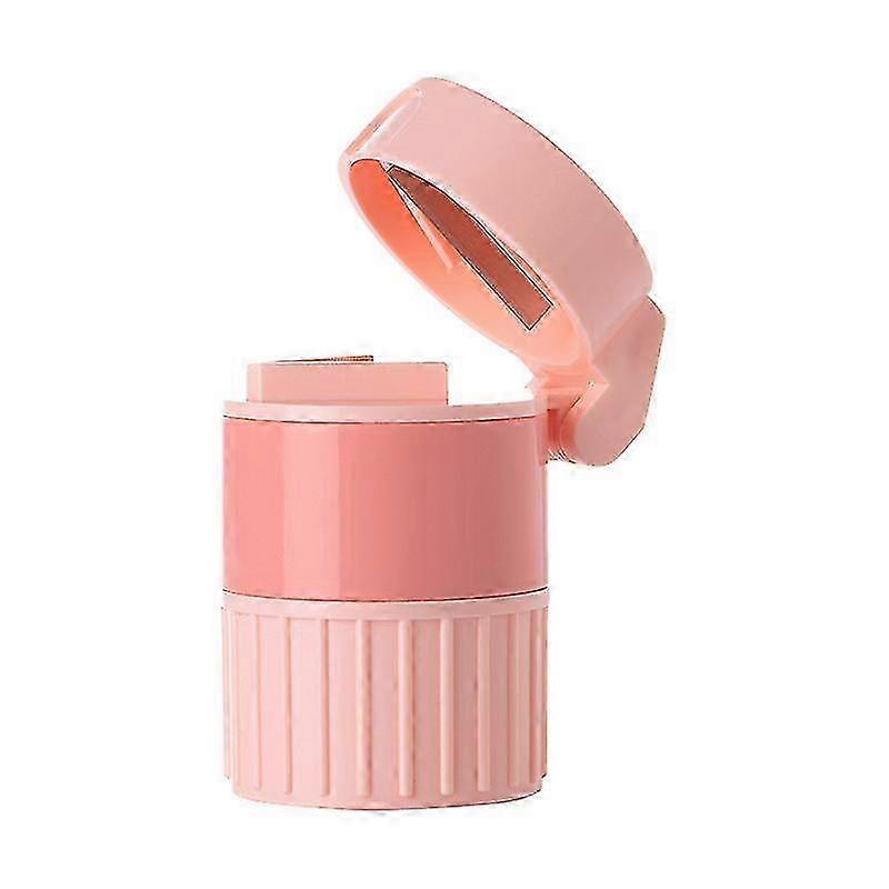 Portable Pill Grinder and Cutter with One Point Four Grinding Features, Includes Pink Pill Box - 1 Piece