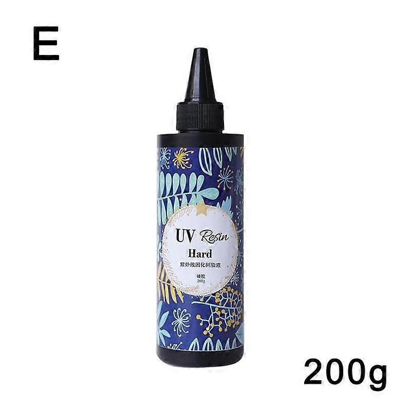 200g(E)$Highly transparent resin glue DIY handmade UV curing shadowless glue soft and hard glue
