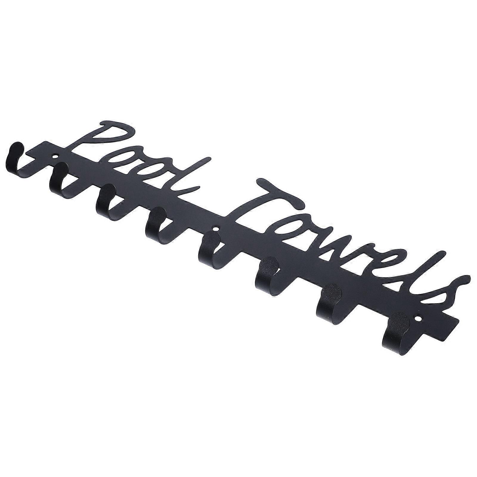 Wall Mounted Coat Rack with Sturdy Iron Hooks for Coats, Hats, and Towels – Minimalist Design Suitable for Entryway, Bathroom, and Kitchen – Heavy