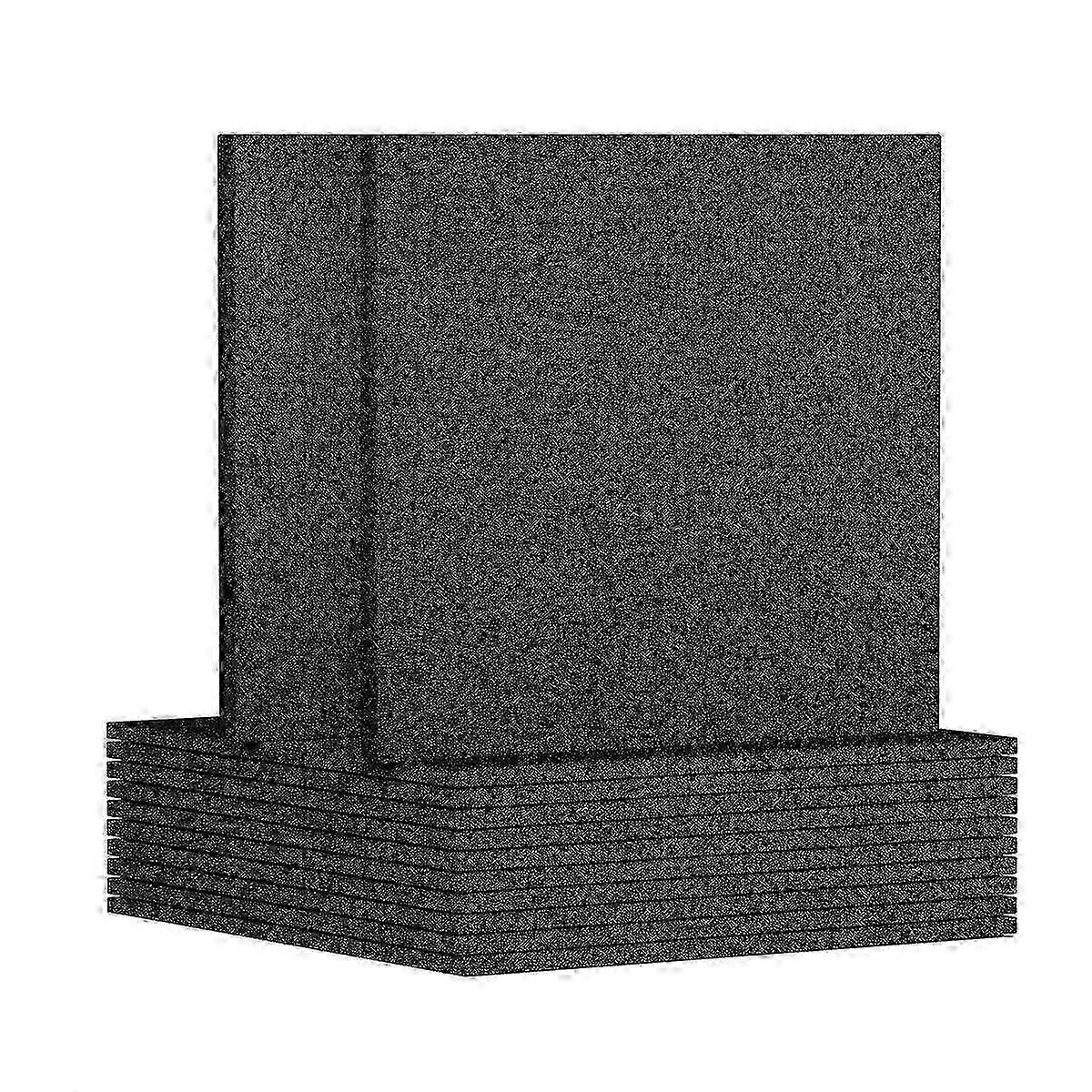 12 Pack Acoustic Panels, 12 x 12 x 0.3 Inch Sound Absorbing Panels for Home and Recording Studio Use