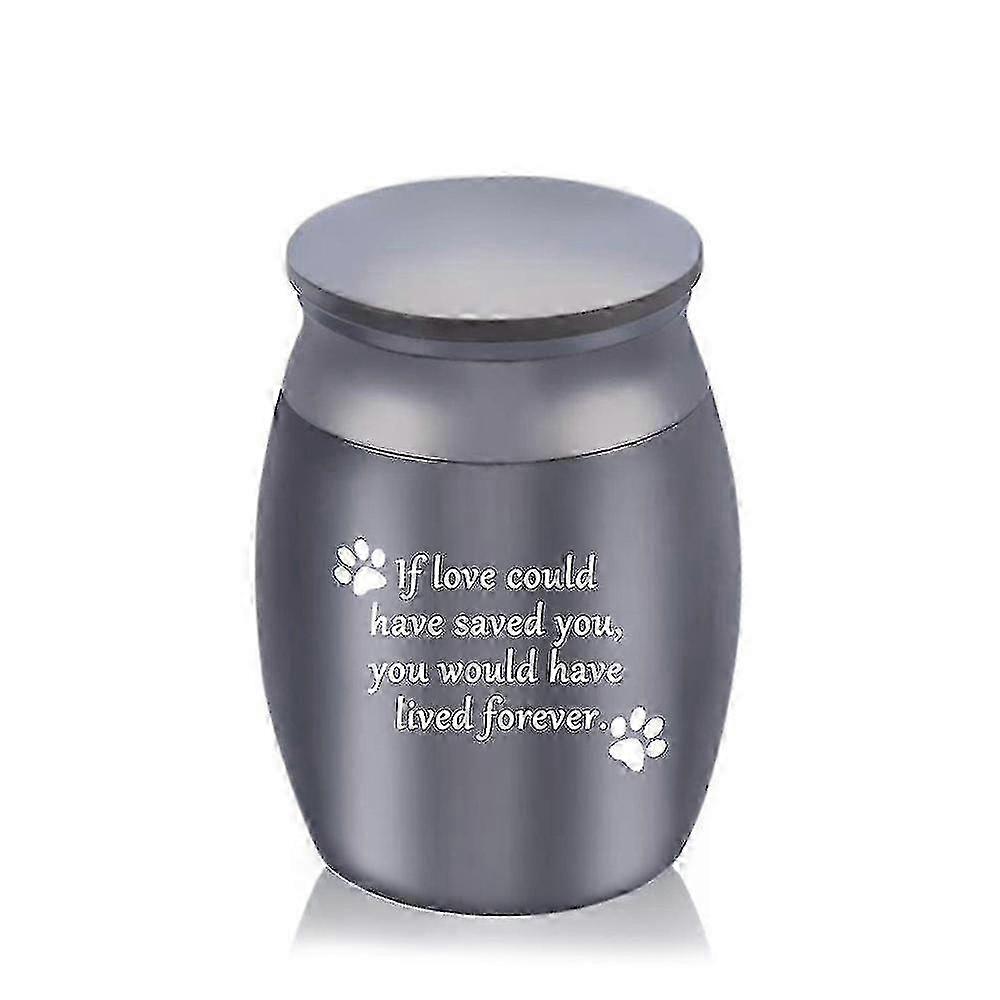 Liten kremasjon urne for hunden aske mini kjæledyr urn rustfritt stål aske keepsake
