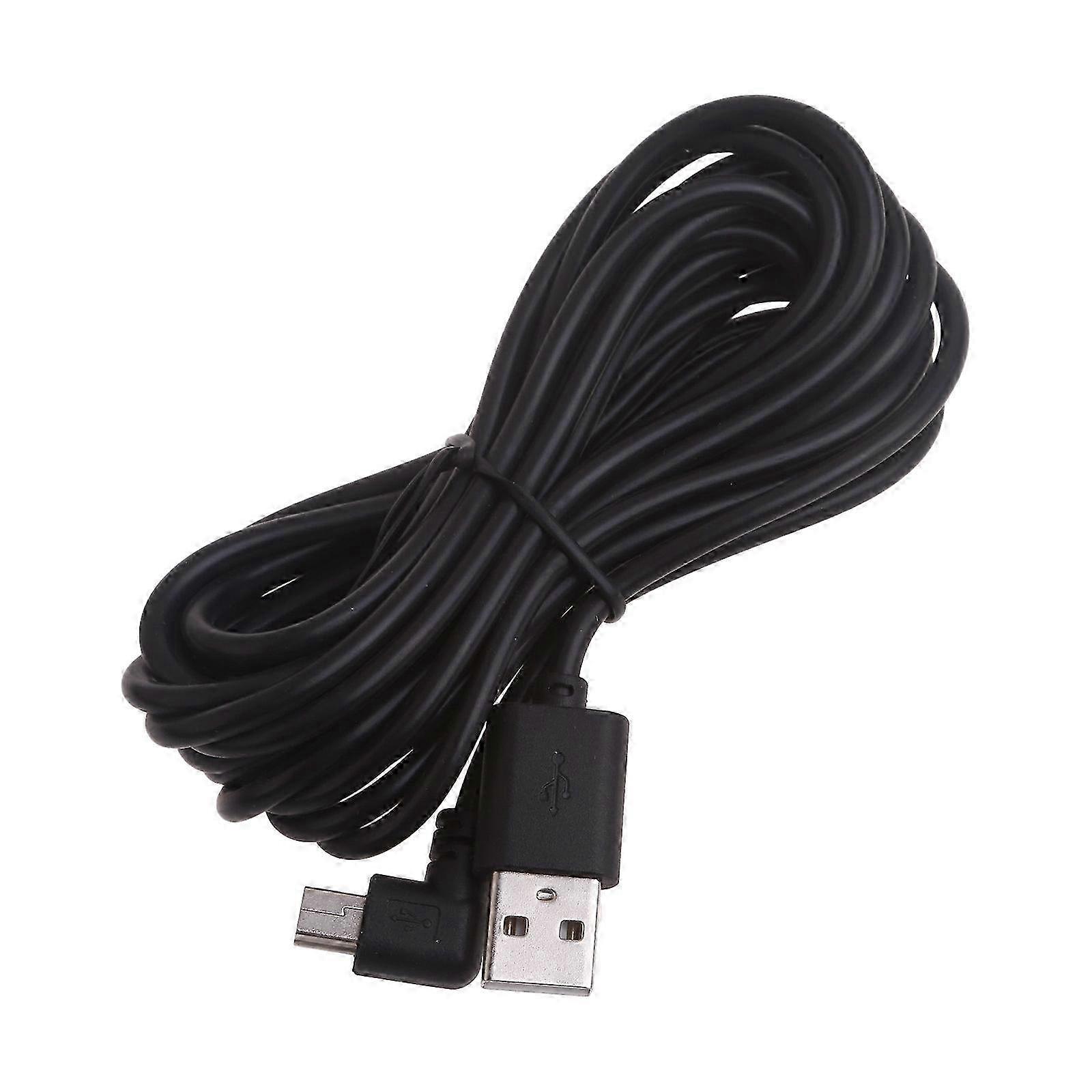 Mini USB B Type 5pin Male Left/Right Angled 90Degree to USB2.0 Charging Cord
