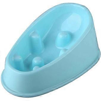 Dog Slow Feeder Bowl - Anti-Schlucken Tierfutternapf, Blähstopp-Design, langlebig und gesund - Blau