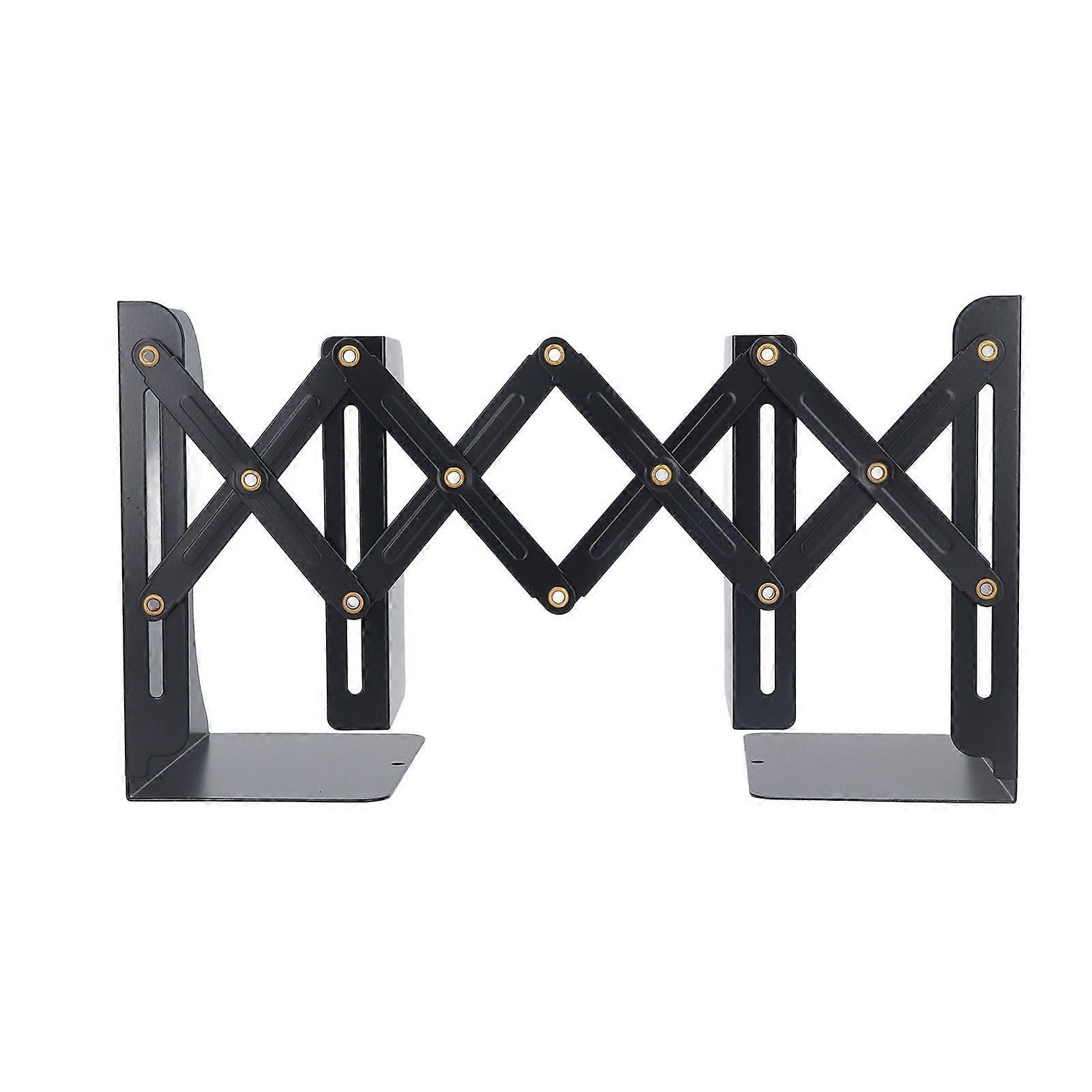 2025 Latest Model  Retractable Book End Simple Slim Design Black Metal