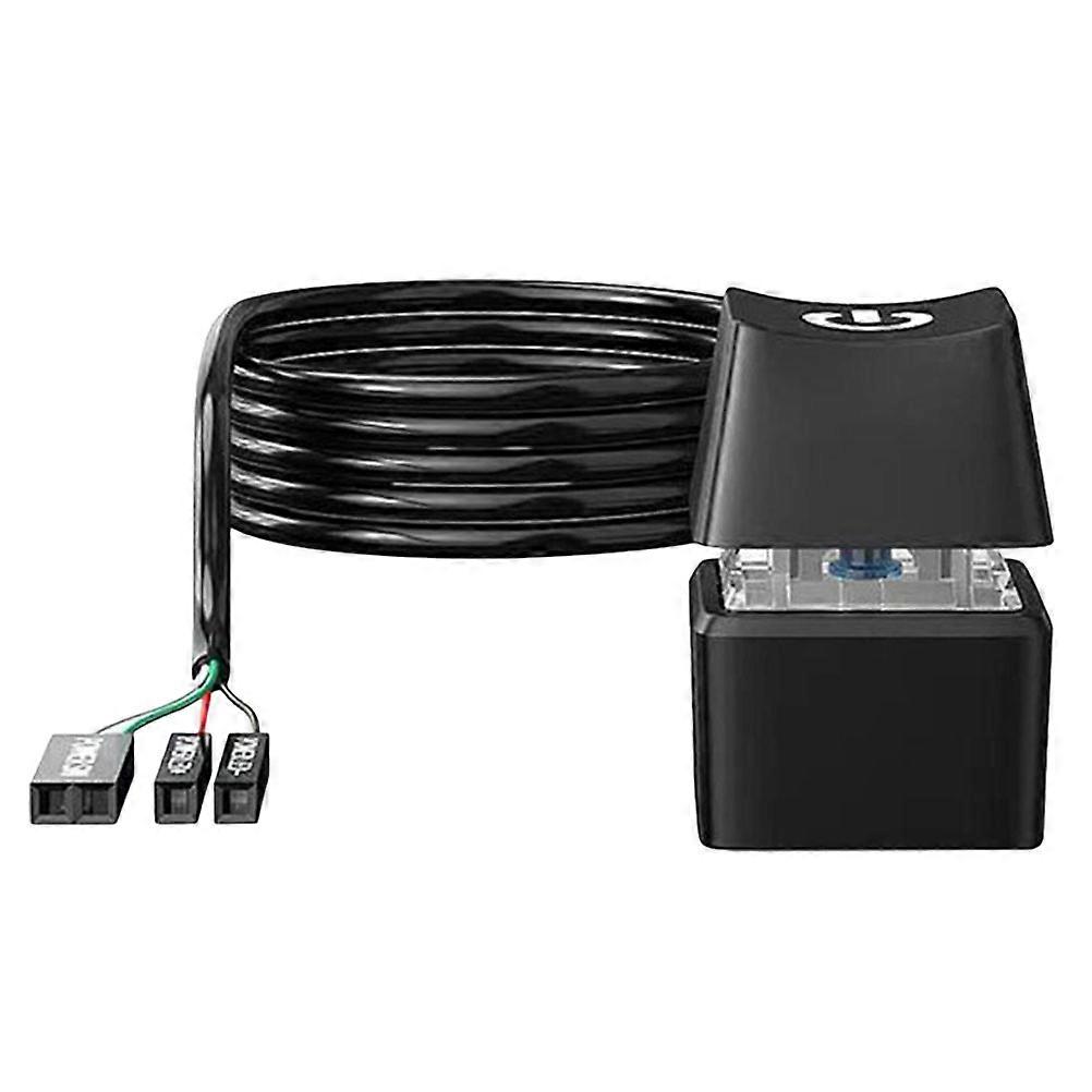 Versatile PC Power Button Extension Cable with Space-Saving Desktop Solution