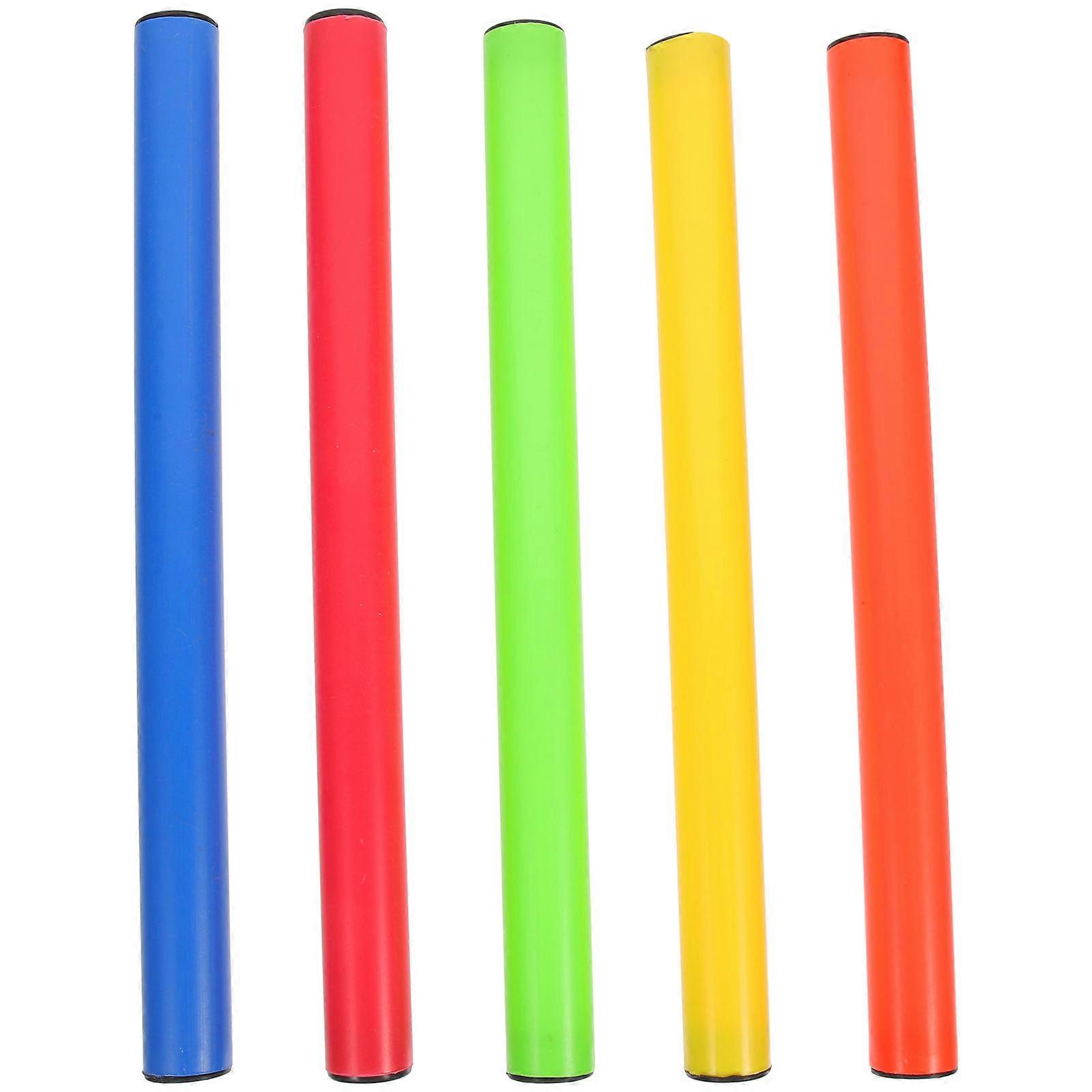 Lightweight Relay Sticks Set of 5 – Easy Grip Baton for School Races and All Age Sports Relay Events
