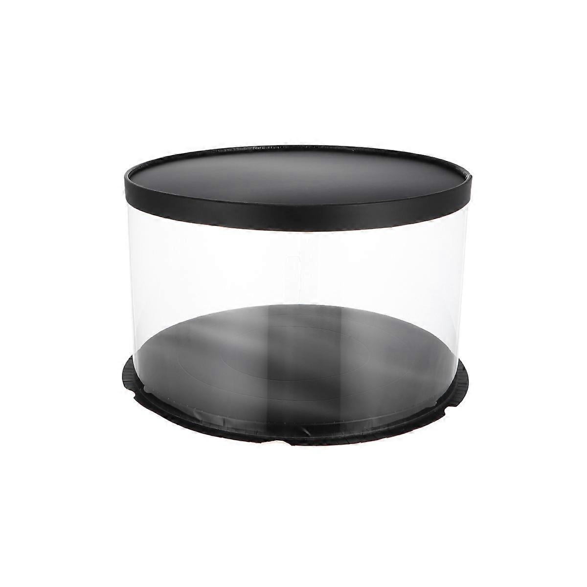 Plastic Cake Container Elegant Dessert Packaging for Shop Use 30*30*18cm 1Pack