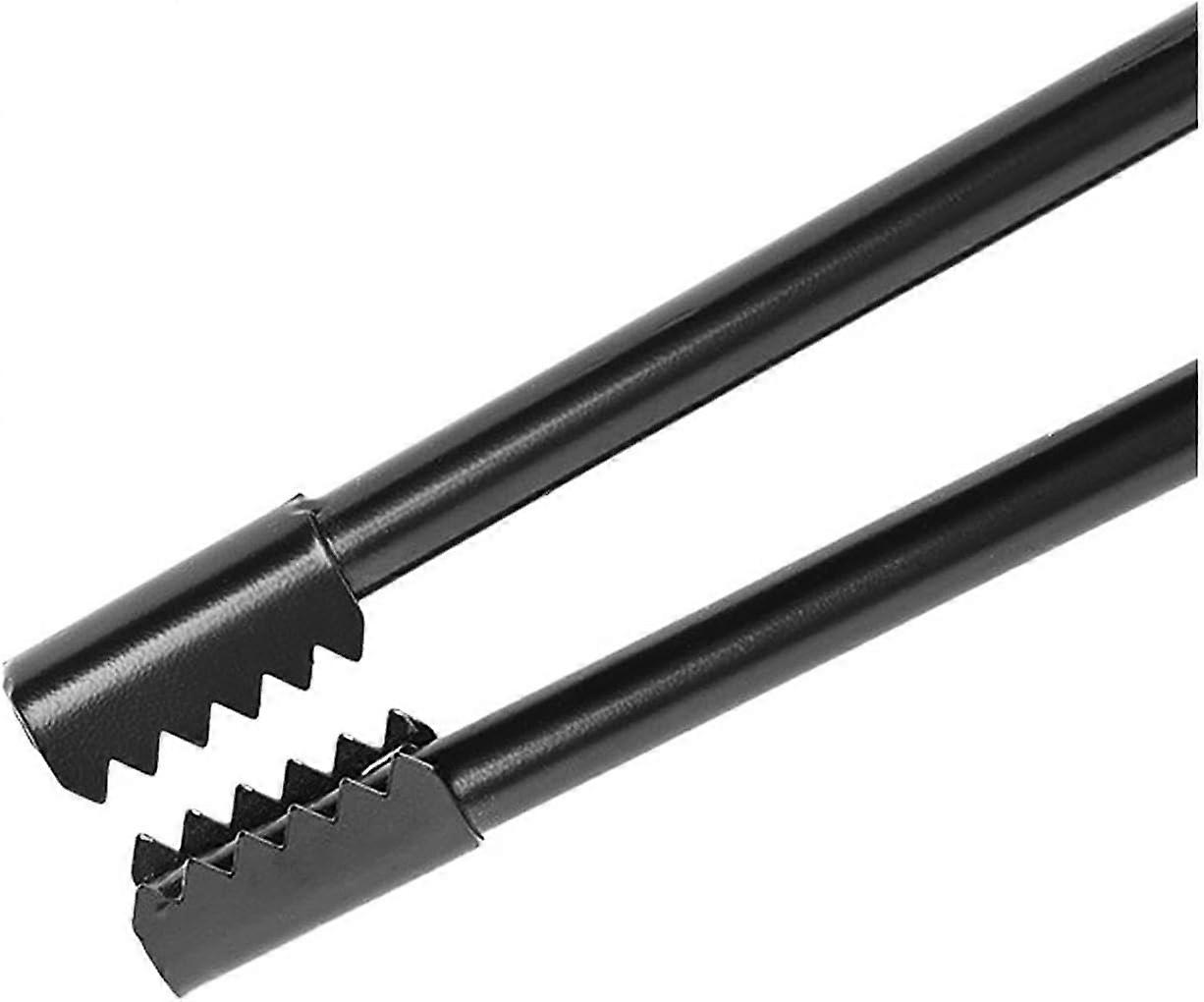 44cm Kaminzange Aus Kohlenstoffstahl - Schwerlast Feuerzange Mit Lederbezug