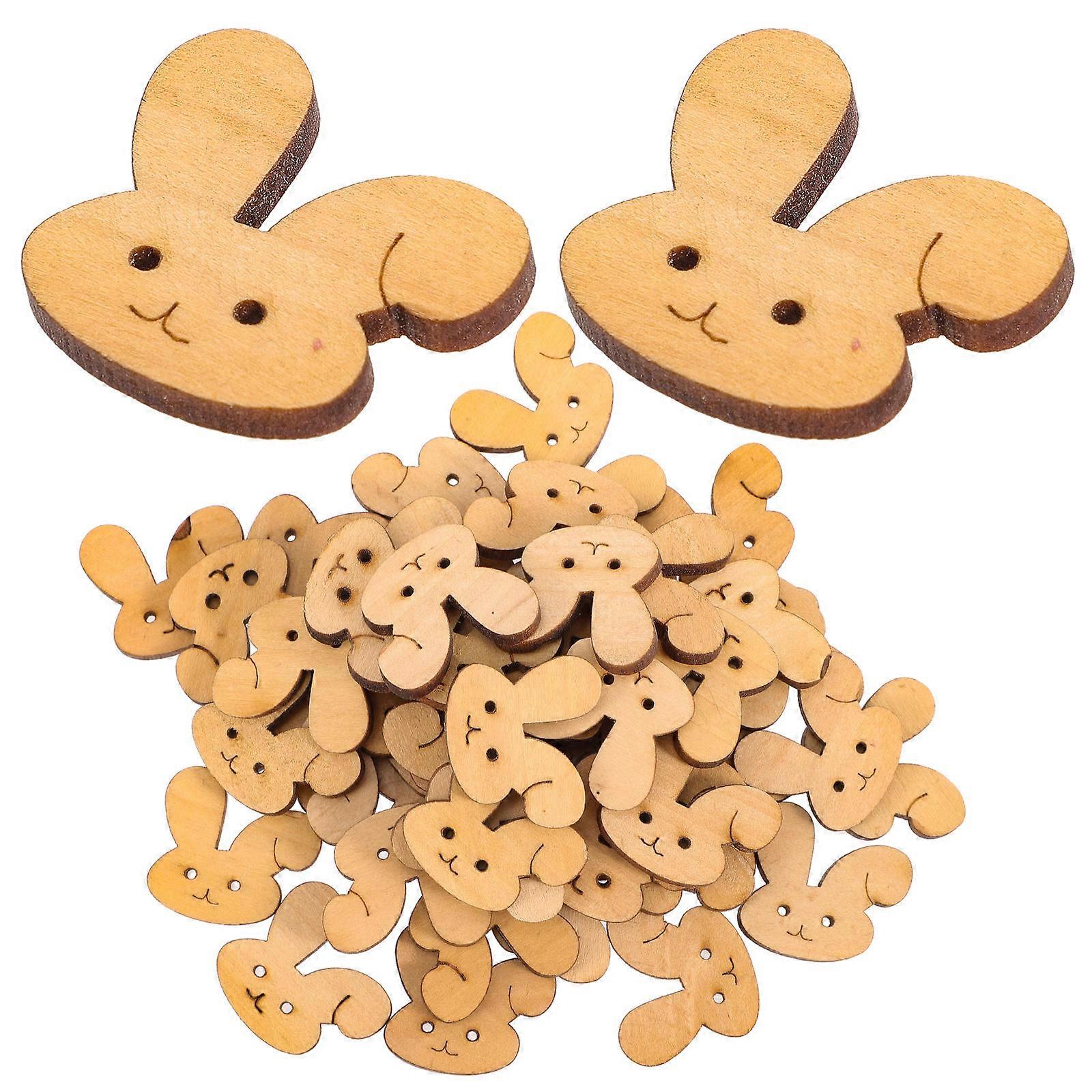 a polished and professional product description you can use for the **100pcs Unfinished Wooden Bunny Cutouts**:
**100pcs Unfinished Wooden Bunny