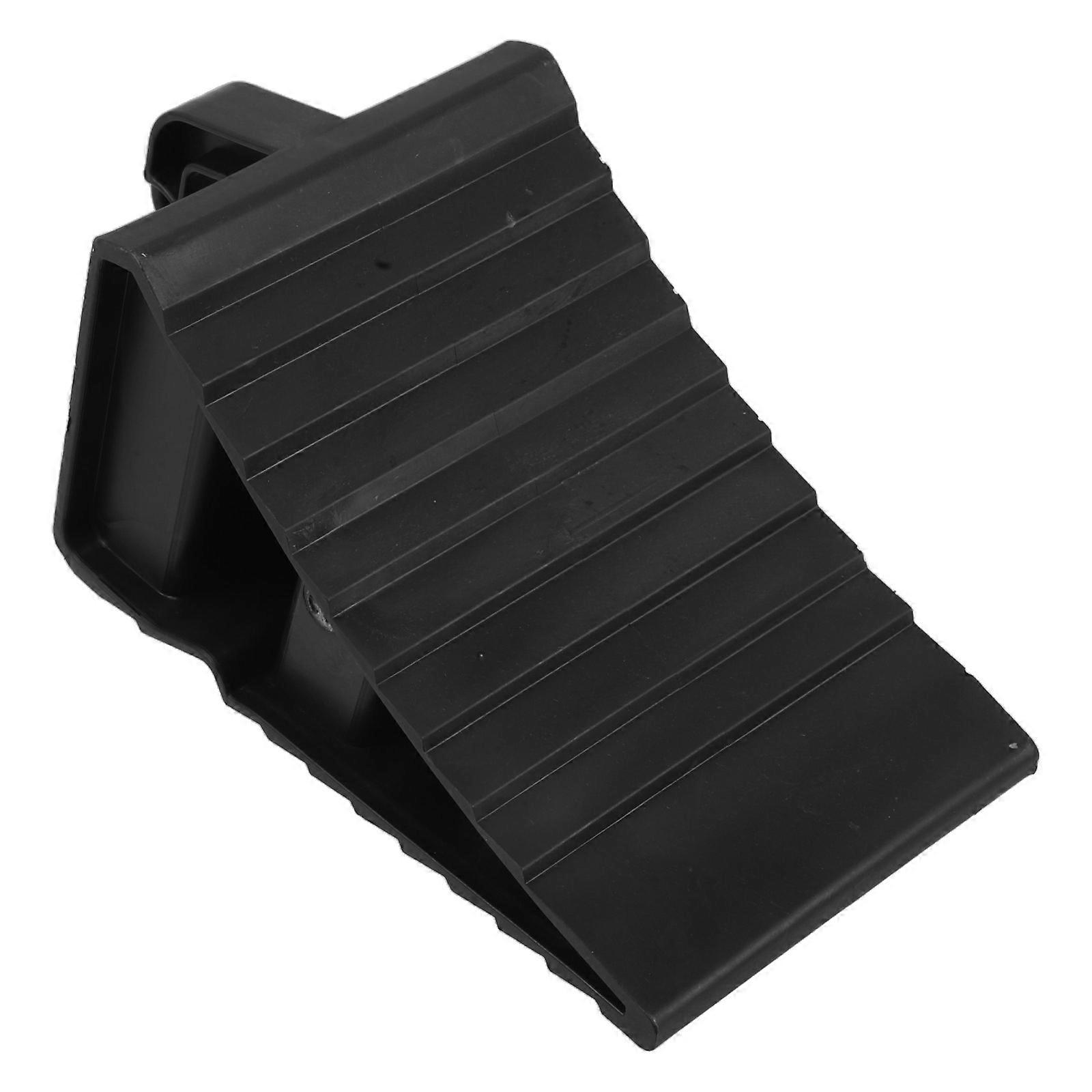 Lightweight Durable Plastic Wheel Chocks for Trucks – Slip Resistant Tire Stoppers for Slopes and Uneven Surfaces, Portable and Easy to Carry