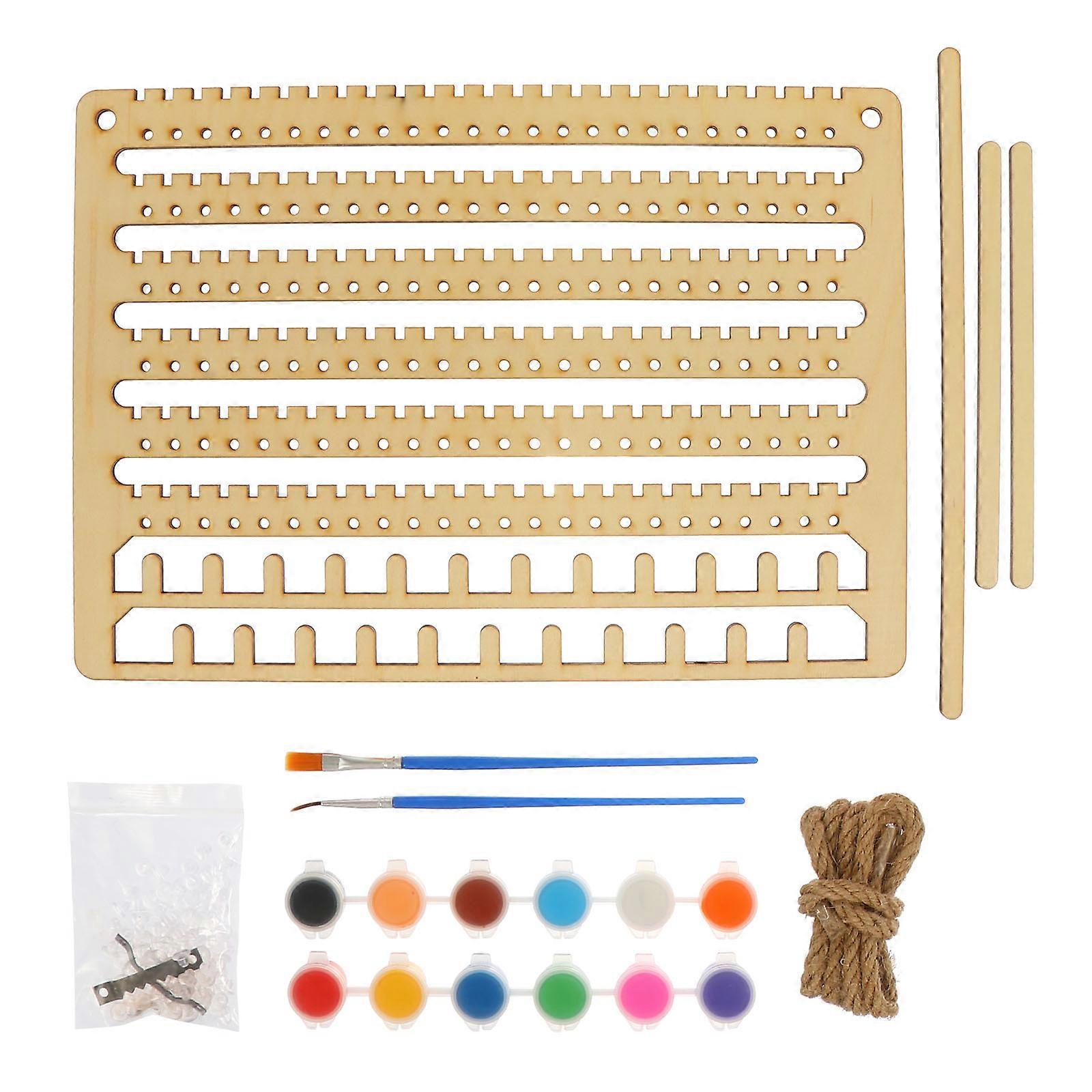 Wall Mounted Wooden Jewelry Rack for Necklaces, Bracelets & Earrings – Stylish, Space Saving Organizer with Durable Display and Easy Installation