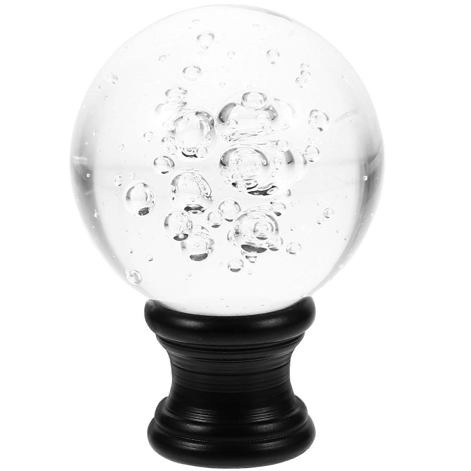 Lamp Finial Ball Shape Lamp Finial Cap Tapped Harp Lamp Finial Knob Decoration Living Room Acrylic 1Pcs