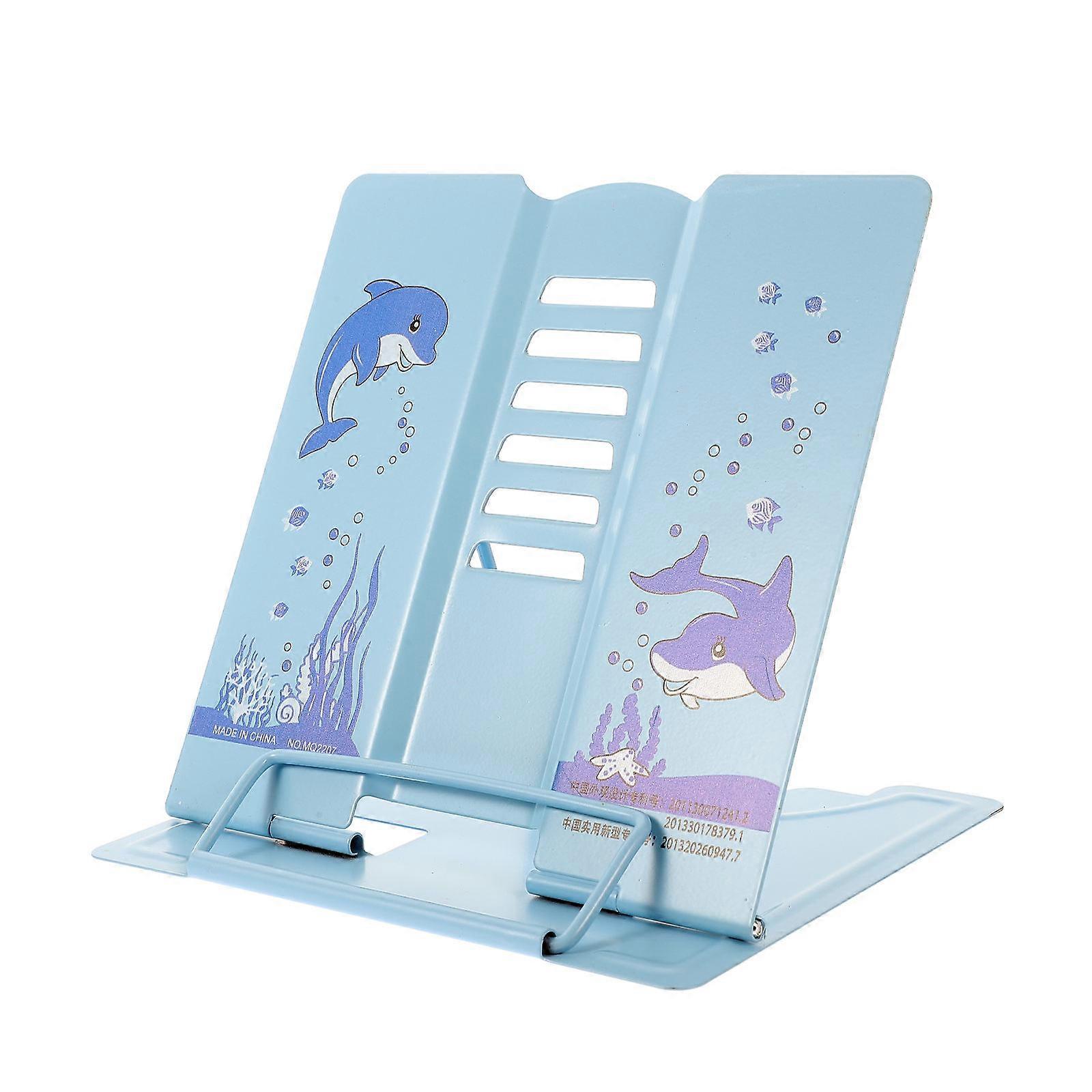 Supports de lecture Support de livre réglable Support de lecture de bureau Bleu étudiant 15.5X13X13CM Lecture mains libres 1Pack