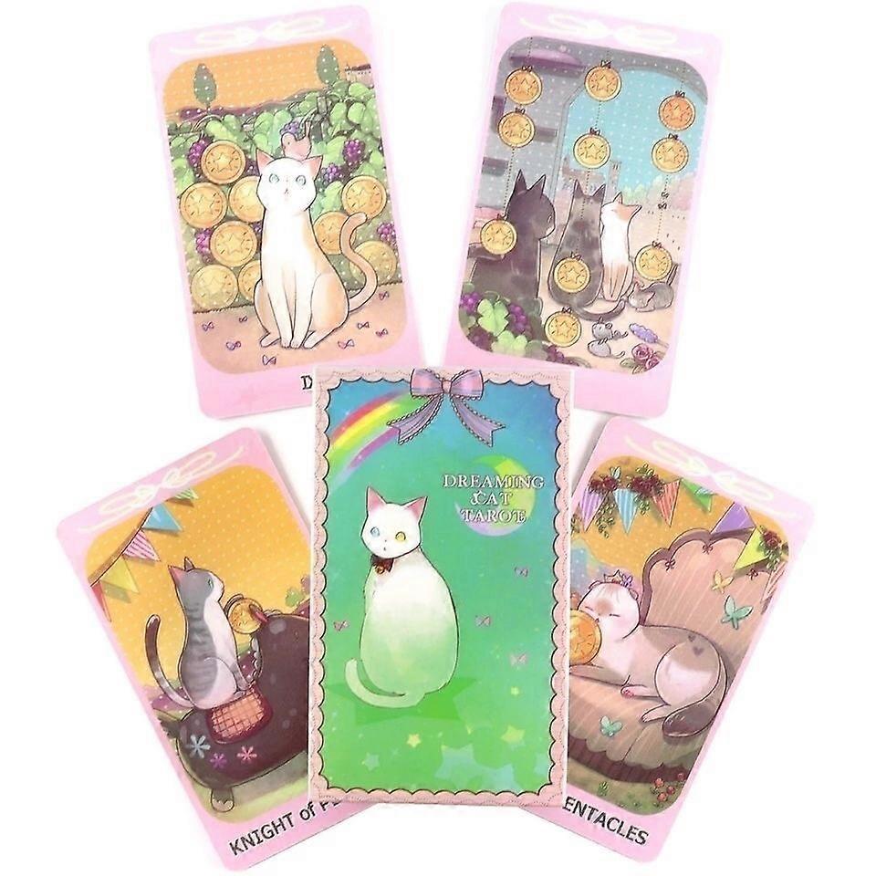 Dreaming Cat Tarot Deck: Cute Tarot Cards for Beginners