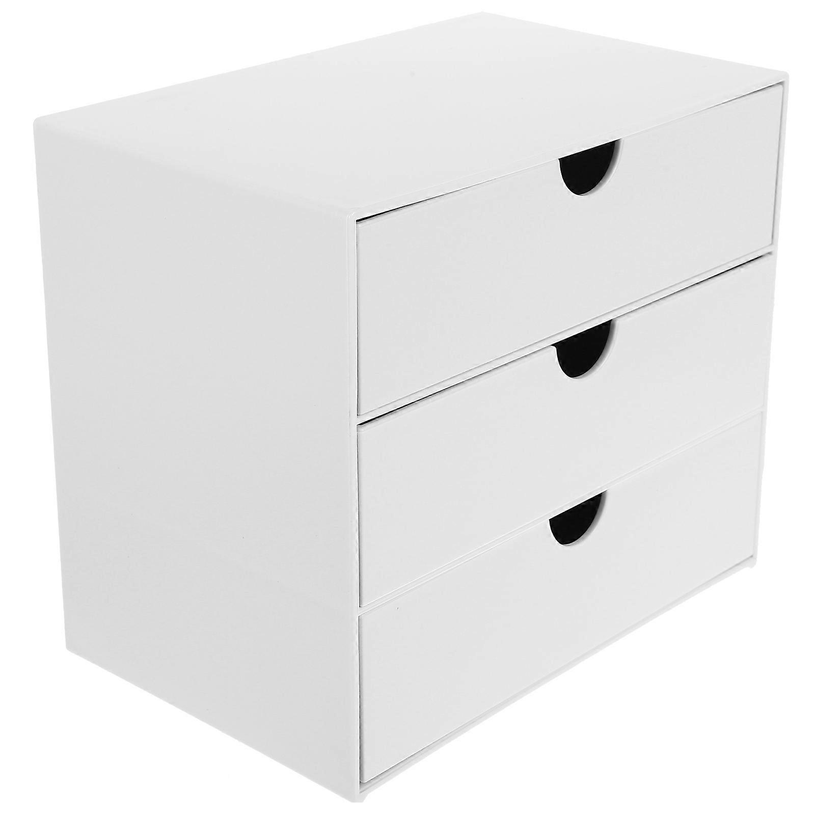 Document Organizer Storage Drawers Simple Design Three Layers Kitchen Study Living Room 1Pack