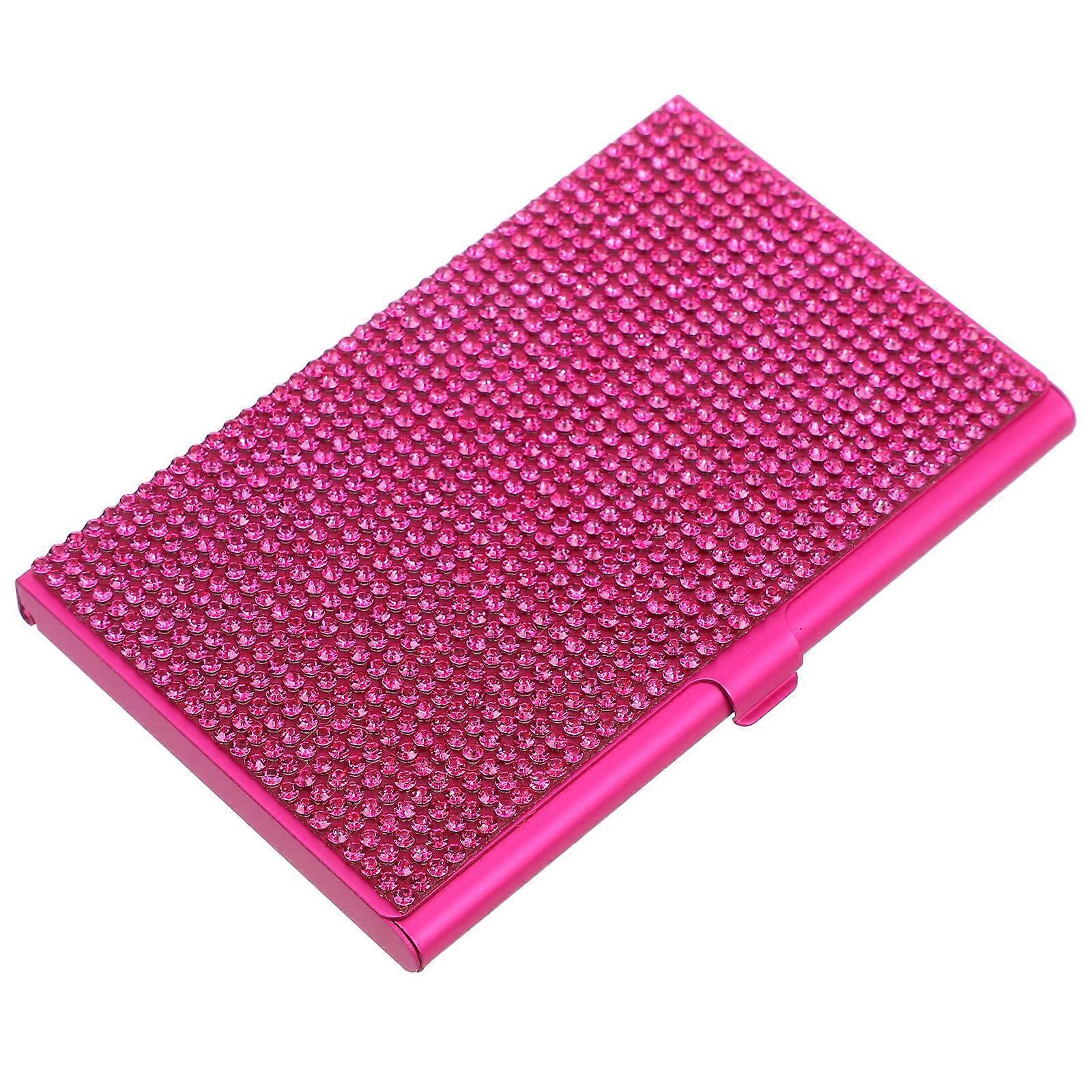 Credit Card Protector Compact Metal Card Case Rectangular Shape For Women 1Set