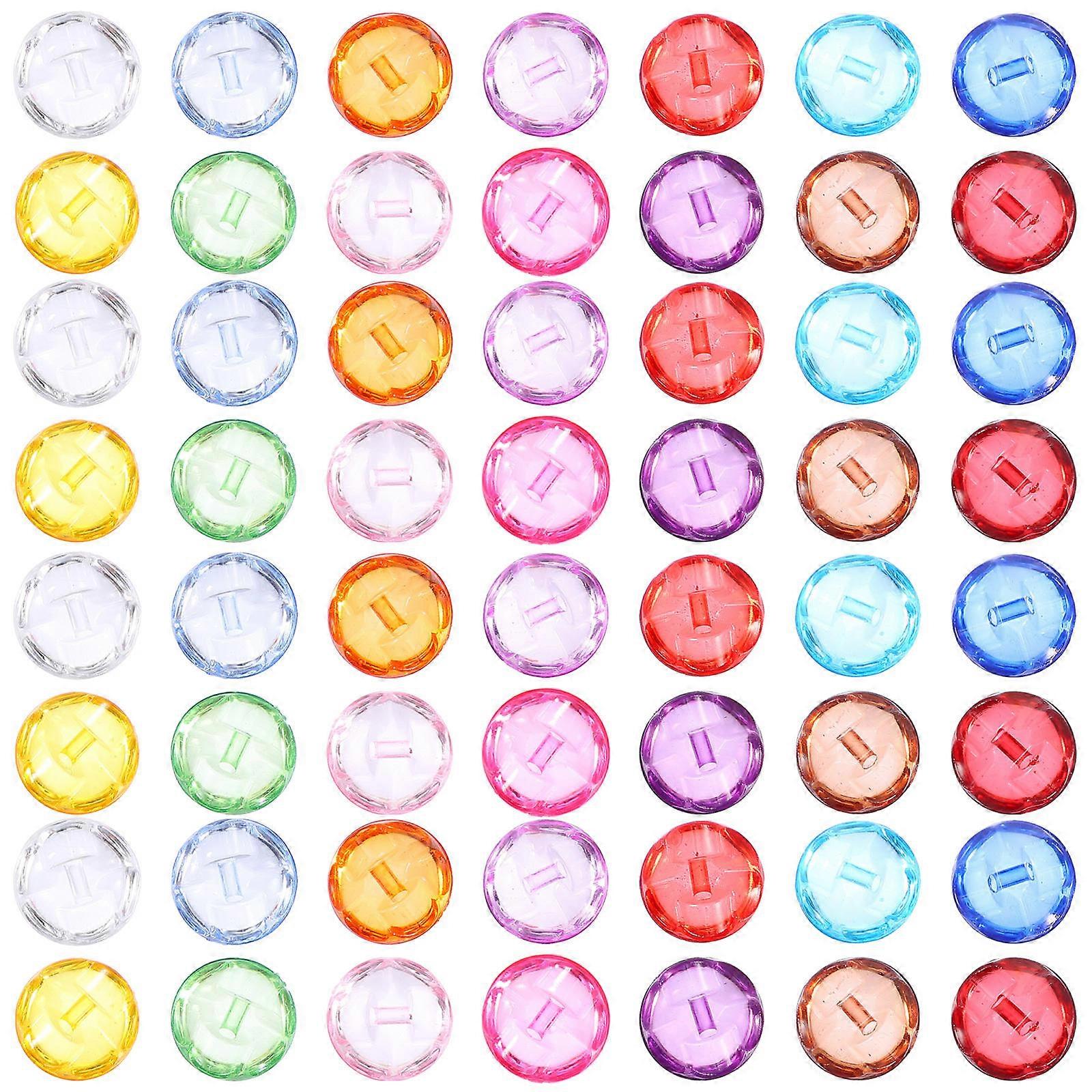 Resin Sewing Buttons Small Buttons For Knitting Crochet Multi Colored 1 2X1 2X1Cm 150Pcs