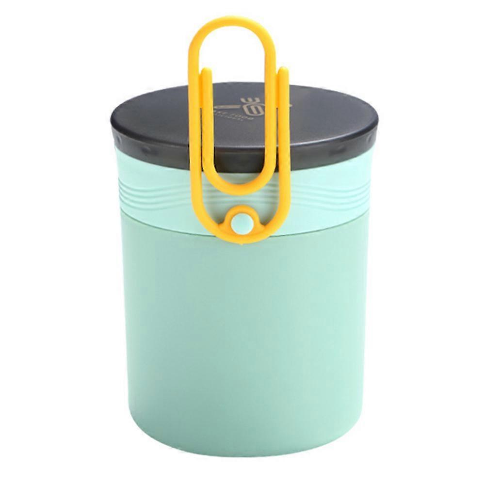 Leakage-Proof Mini Soup Cup Practical Mug Porridge Cup Green 10X10X12CM Insulated Portable 1Pack