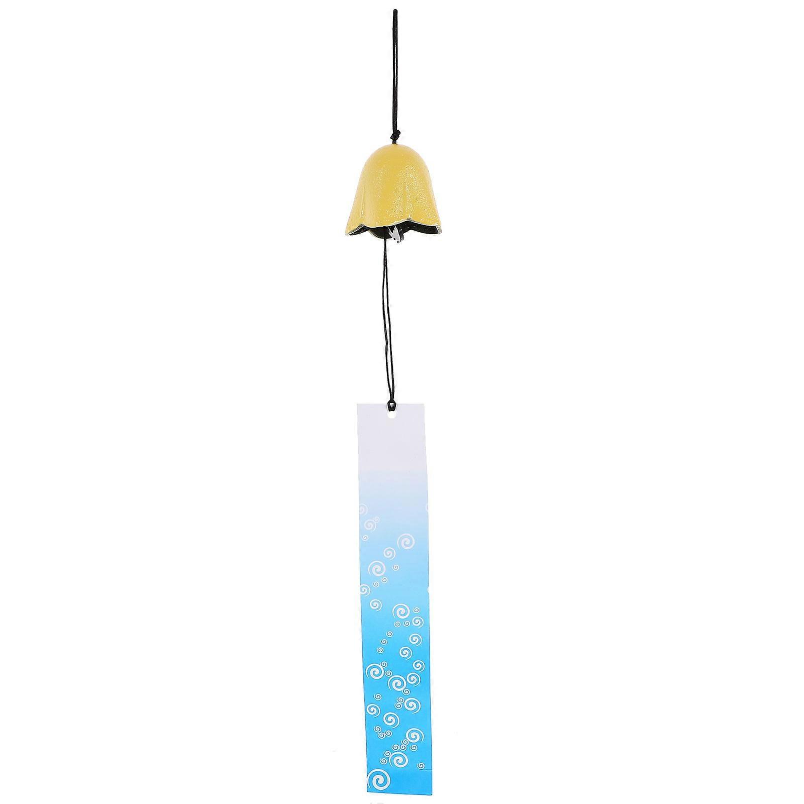 Retro Wind Chimes Small Metal Bell for Caf茅 Decorative Sound Producing 5.3X45CM 1Pack