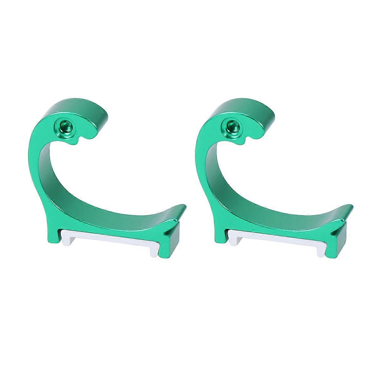 Bedroom Door Hooks for Robes Coat Hooks for Door Green Dolphin Shaped Fashionable Design 2Pcs