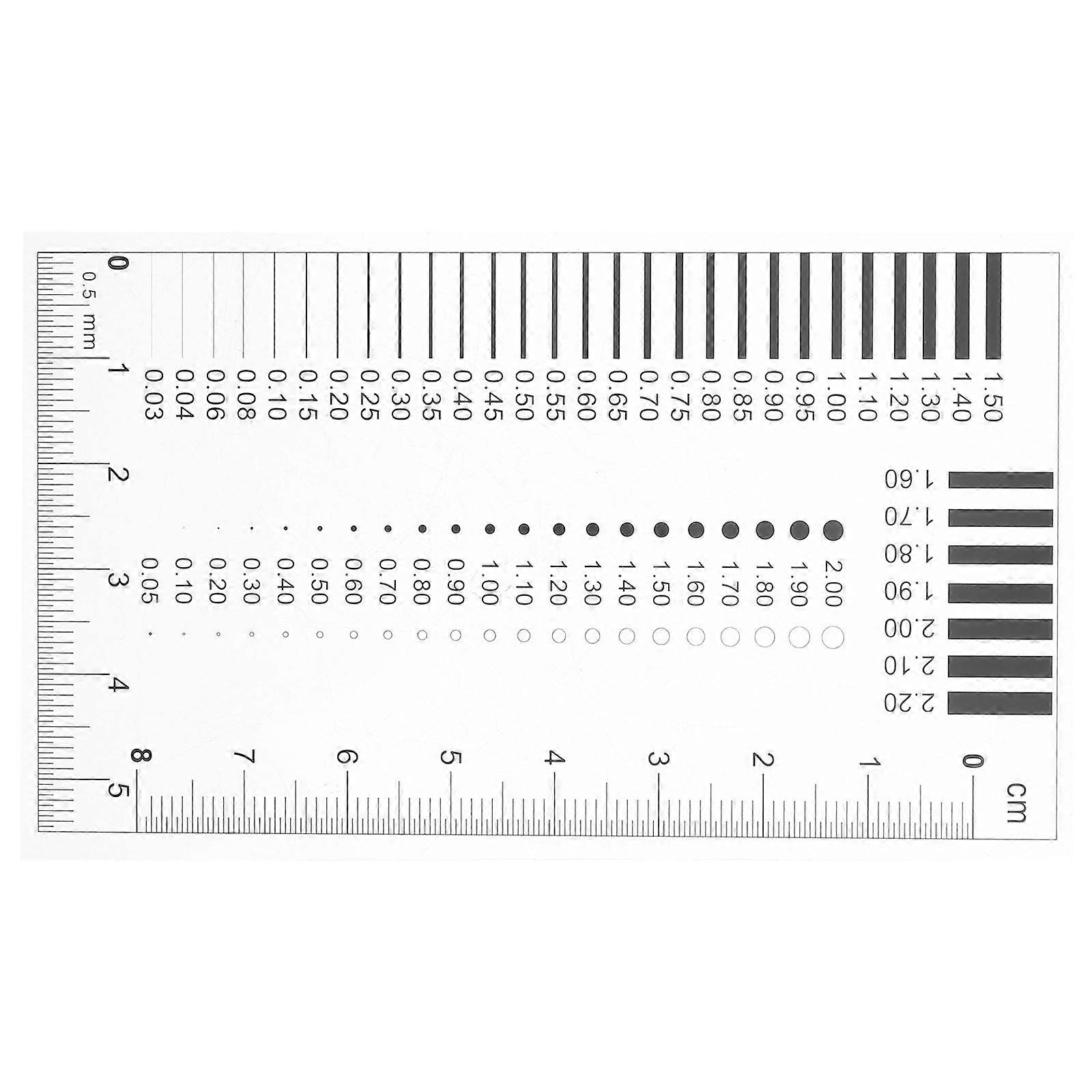 Measurement Tool Flaw Detection Rulers Quality Control Plastic Multi 1Pcs