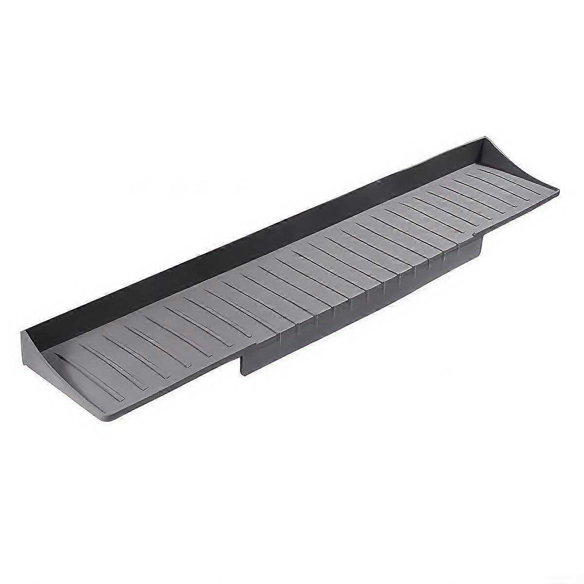 Sink Splash Guard Silicone Edge Protector with Multiple Suction Cups for Various Sink Sizes, Grey