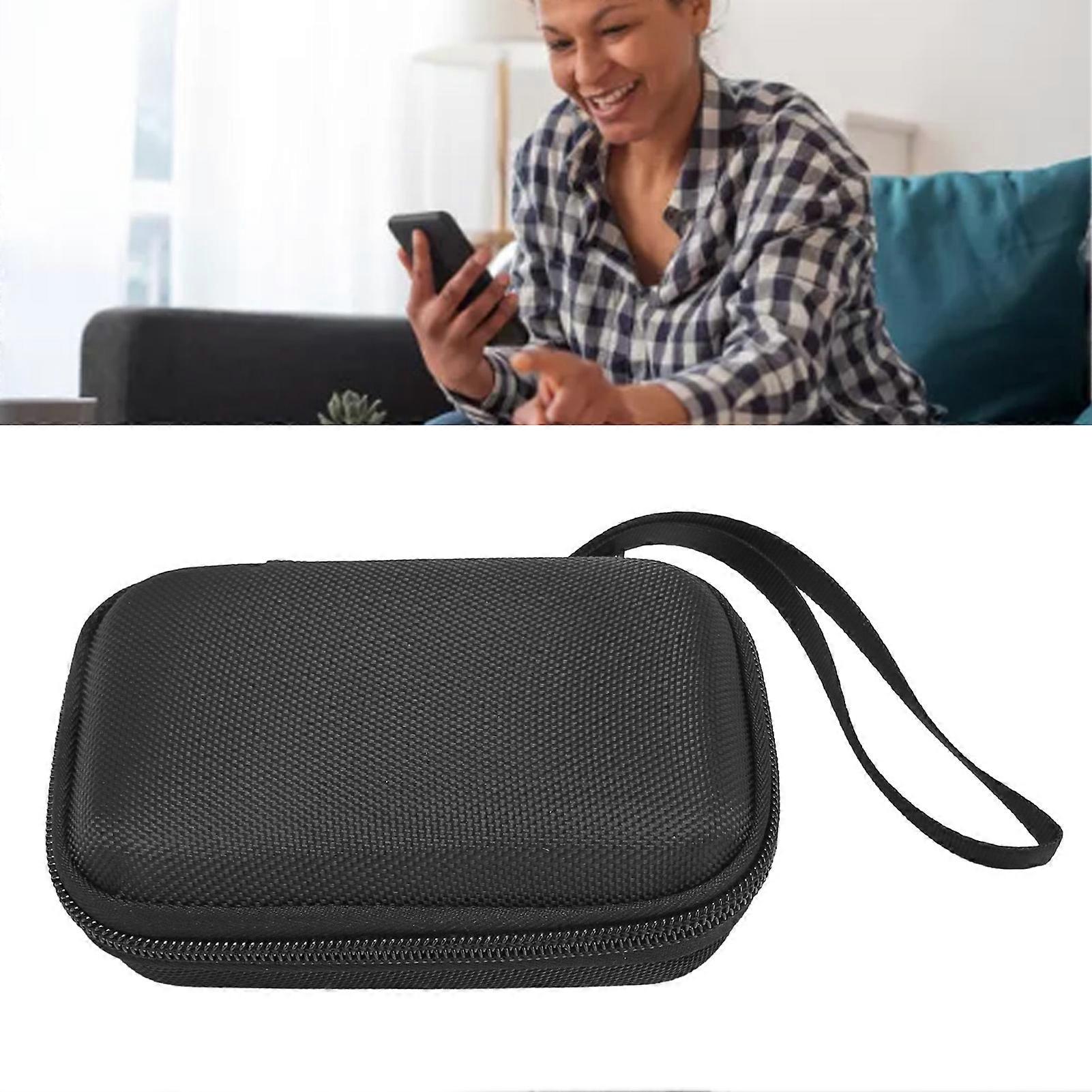 for GO3 Hard Carrying Case EVA Portable Bluetooth Speaker Travel Protective Carrying Storage Case Bag Black