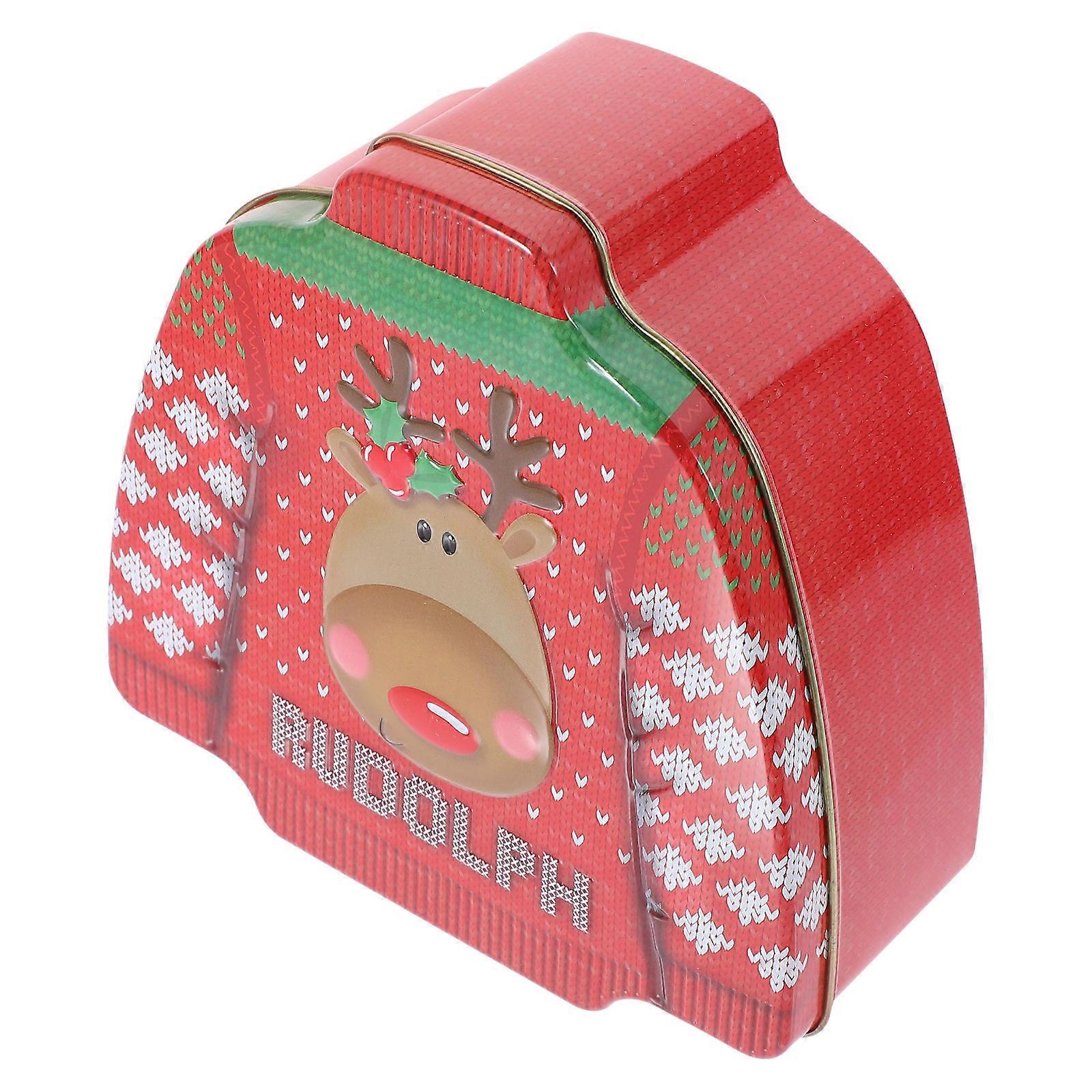 Candy Boxes For Party Favors Small Iron Storage Box Red Color 16.5X16.5X6.5CM 1Pcs