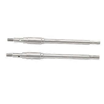2pcs Stainless Steel RC Car Rear Axle Shaft for FMS 1/10 Explorer Mashigan for ATLAS Dachi Other RC Cars RC Parts Silver