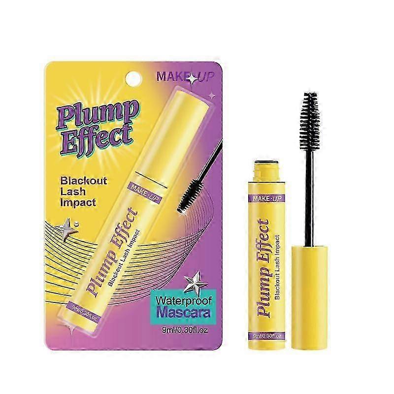 Waterproof Mascara Plump Effect Blackout Lash Impact, Bubble Mascara Volume and Length Formula for Bold