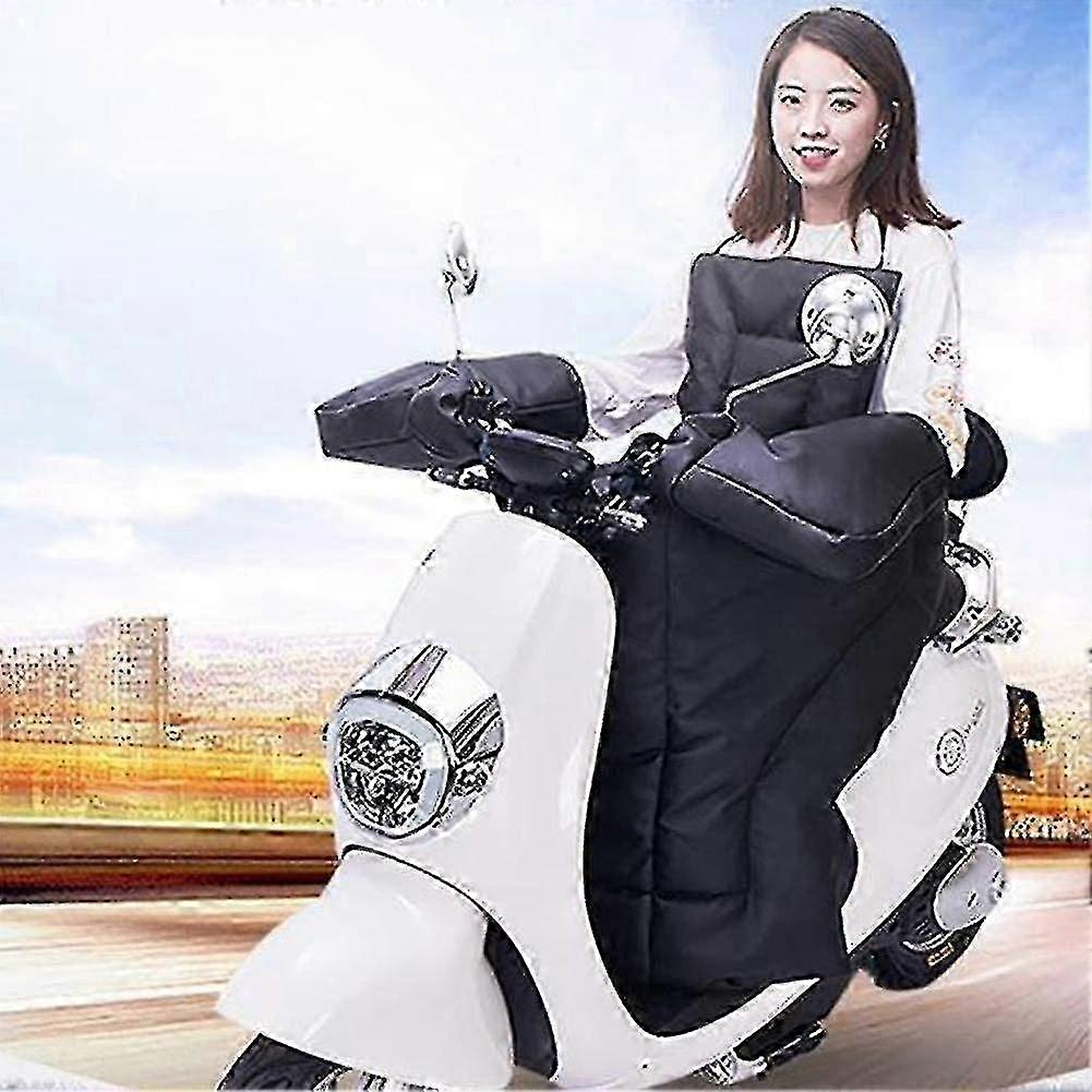 Leg Lap Apron Cover With Handlebar Gloves Thermal Windproof Warm Winter Universal Protector For Electric Bike Portable Scooter