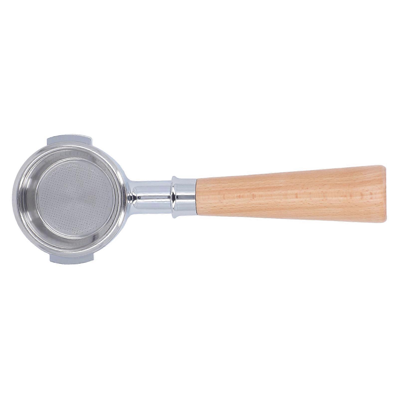 58mm Coffee Portafilter Aluminum Alloy 2 Ears Bottomless Portafilter Handle with Single Layer Filter Screen