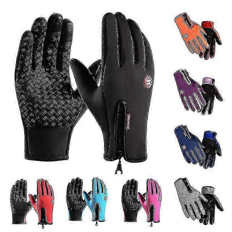 Thermal Windproof Waterproof Winter Gloves with Touch Screen Functionality for Men and Women - Warm Mittens Suitable for Various Brands