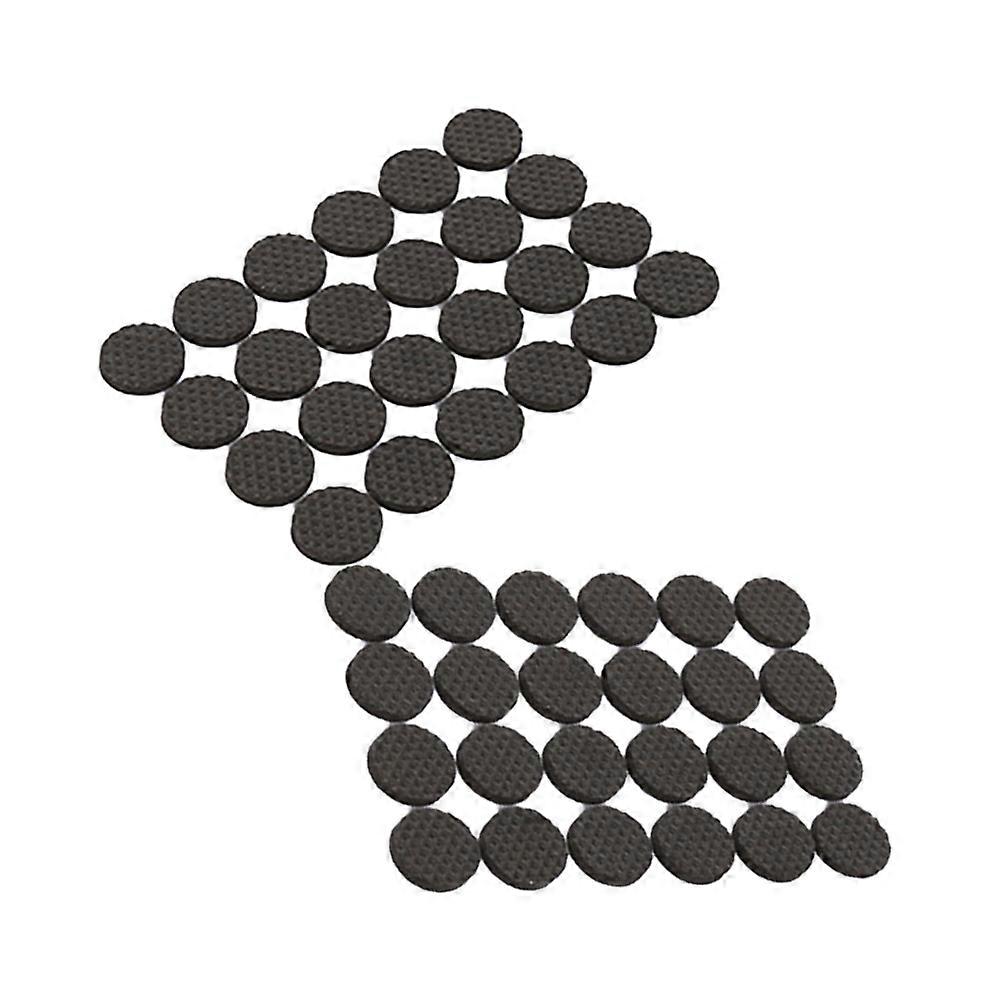 Table Feet Pads Table Mat Non Slip Silent Protective Feet Cover for Desk Surface Protection Round Black 2.2cm 48Pack