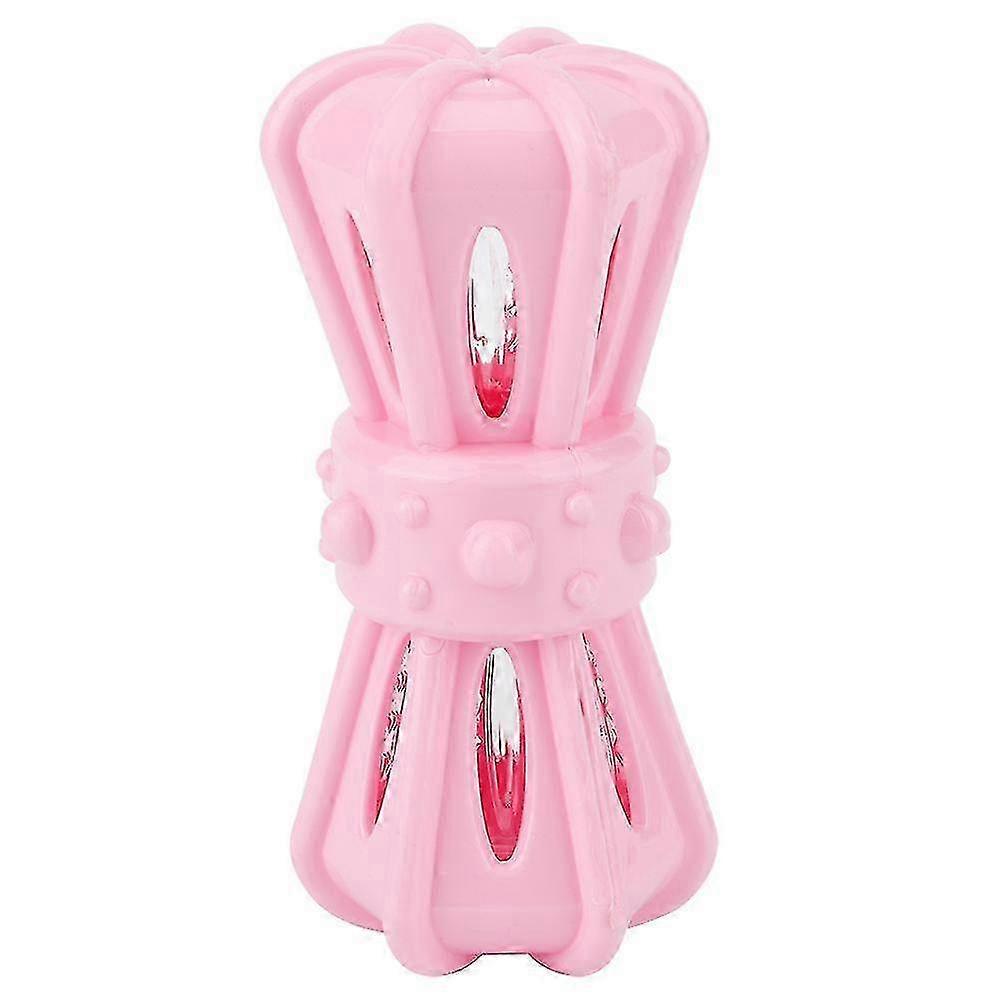 Interactive Dog Chew Toy for Puppies in Pink for Training and Teeth Grinding