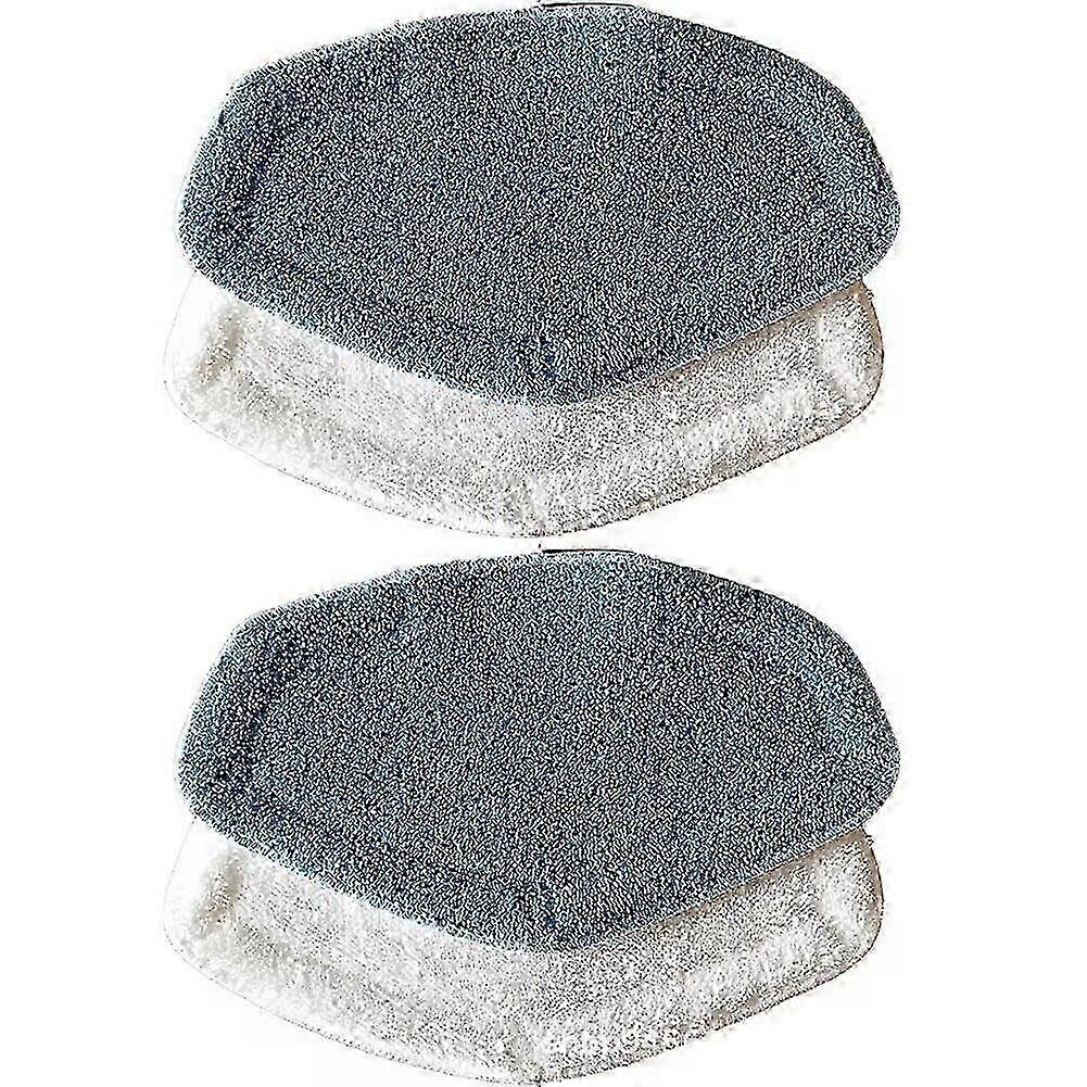 Microfiber Replacement Pads for Dual Steam Plus - 4-Pack Steam Mop Cloths
