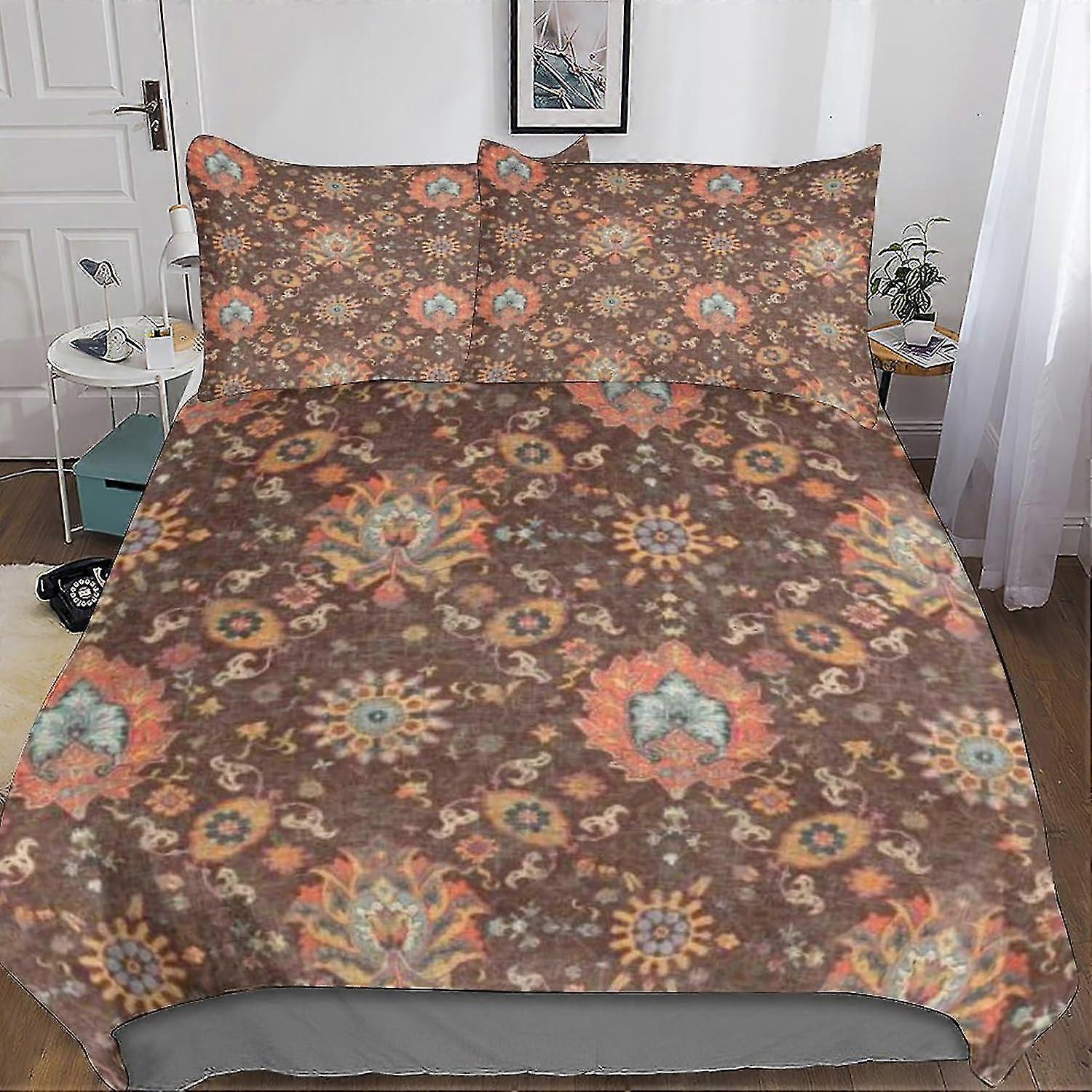 3D Printed Duvet Cover Set, Unique Bedding Set with 2 Pillowcases, Hidden Zip, Suitable for Teens and Adults