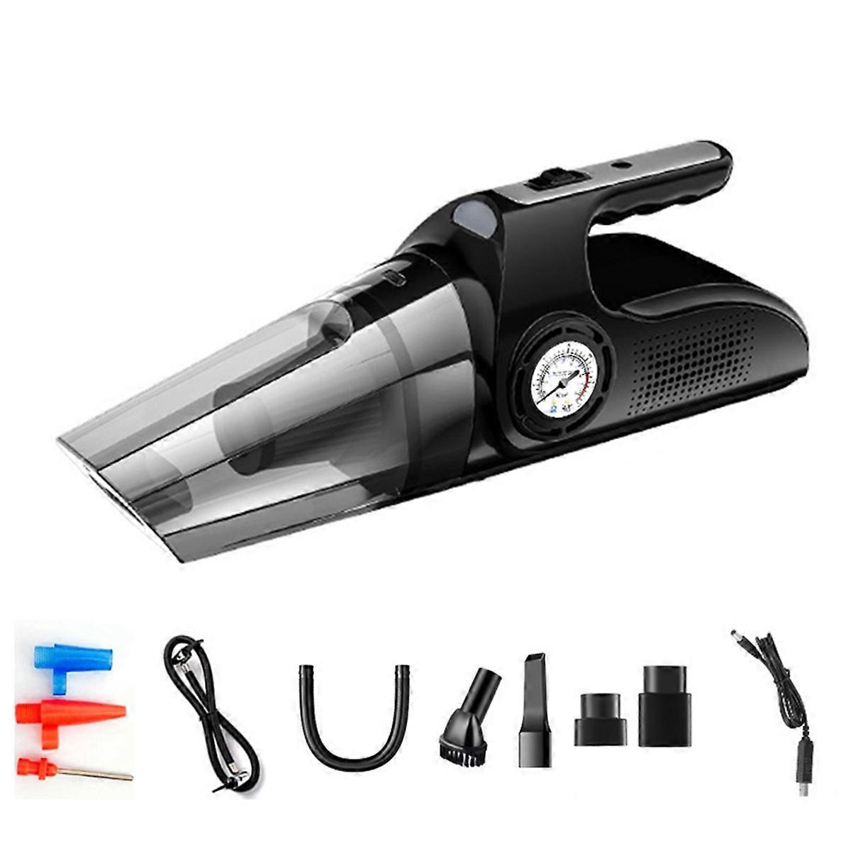 5000PA Wireless Car Vacuum Cleaner Handheld Auto Mini Vacuum Cleaner Inflatable Lighting Pointer Display