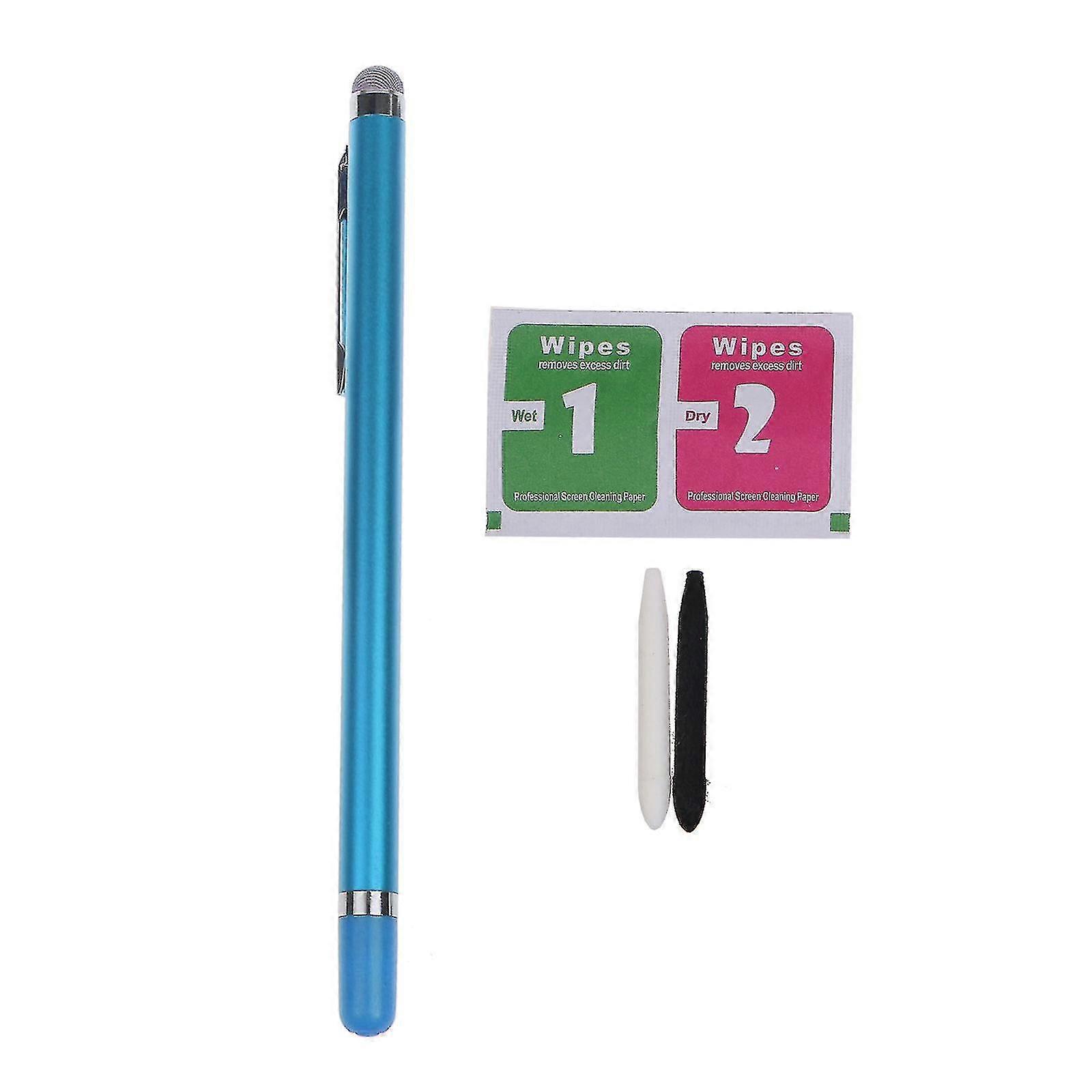 Stylus Capacitive Pen Pencil Compatible With Tablet Phone Smooth Tips 2 In 1
