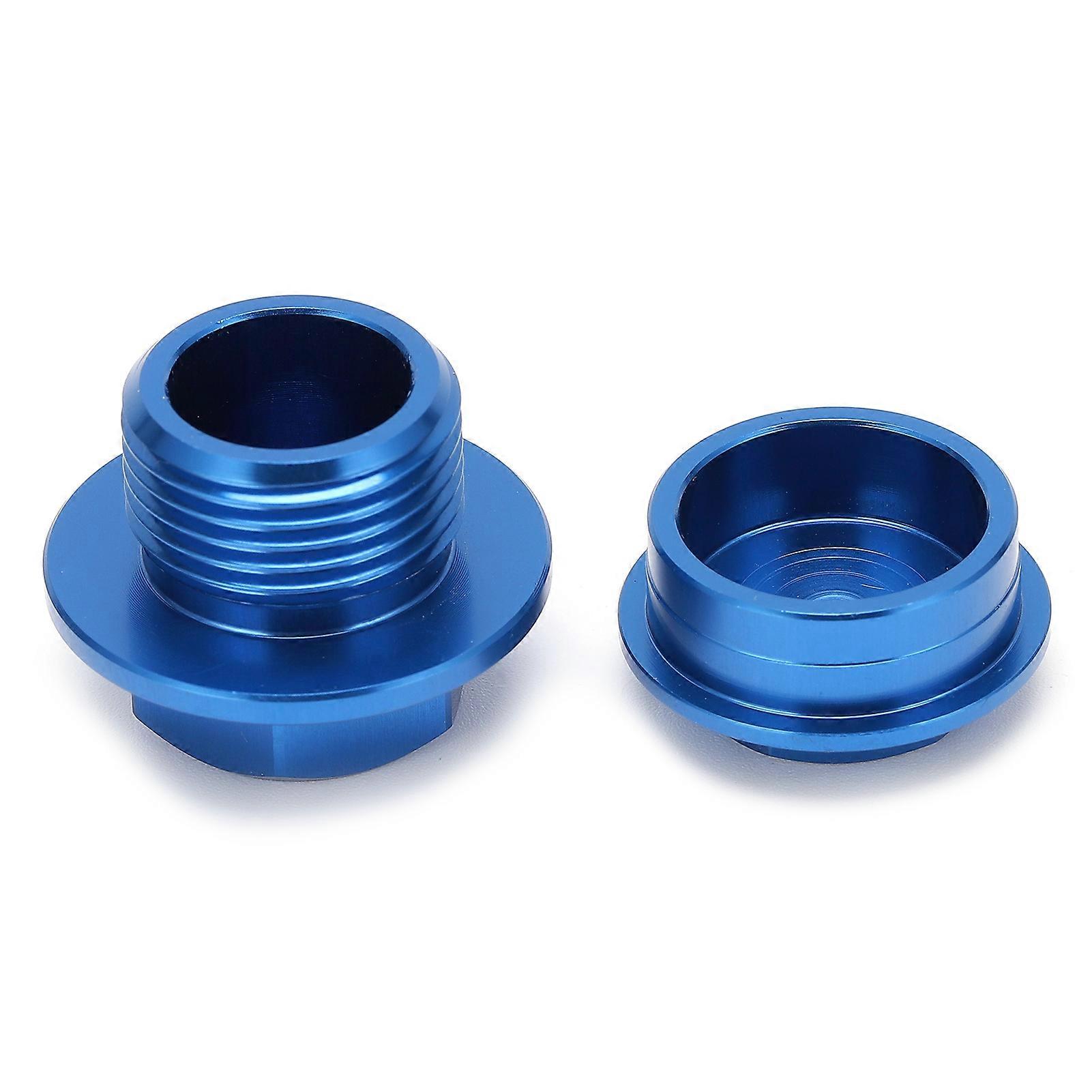 2pcs Motorcycle Front Wheel Axle Nut M18x1.5 Aluminum Replacement for 250‑450 SXF 2015Orange
