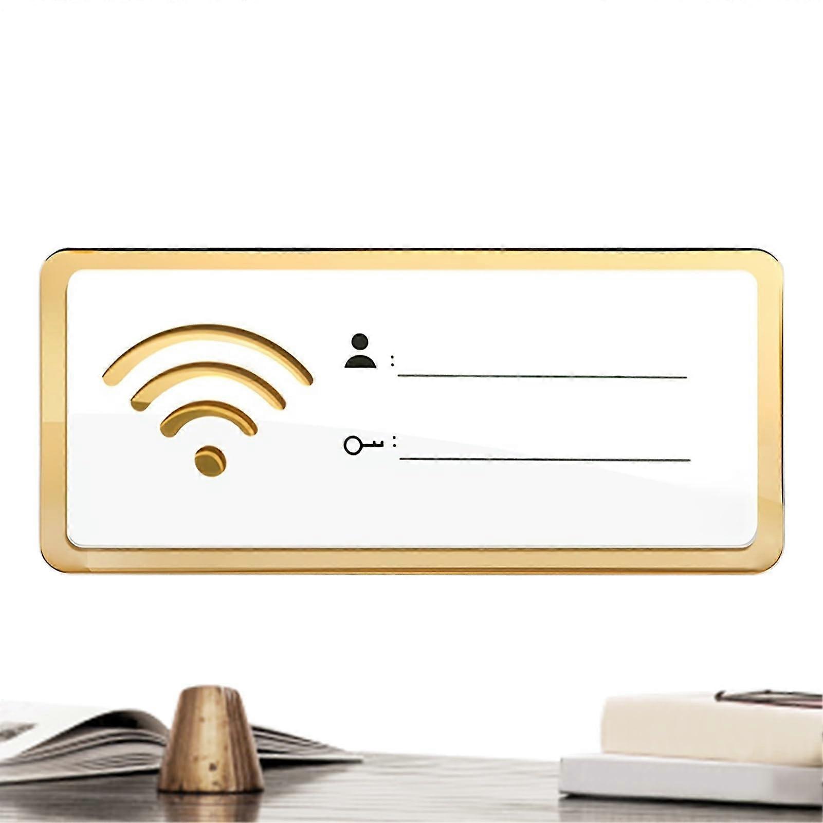 WiFi Sign Acrylic, Guest WiFi Password Sign, Durable And High-Transparency, For Dorms, Offices, Malls, Hotels