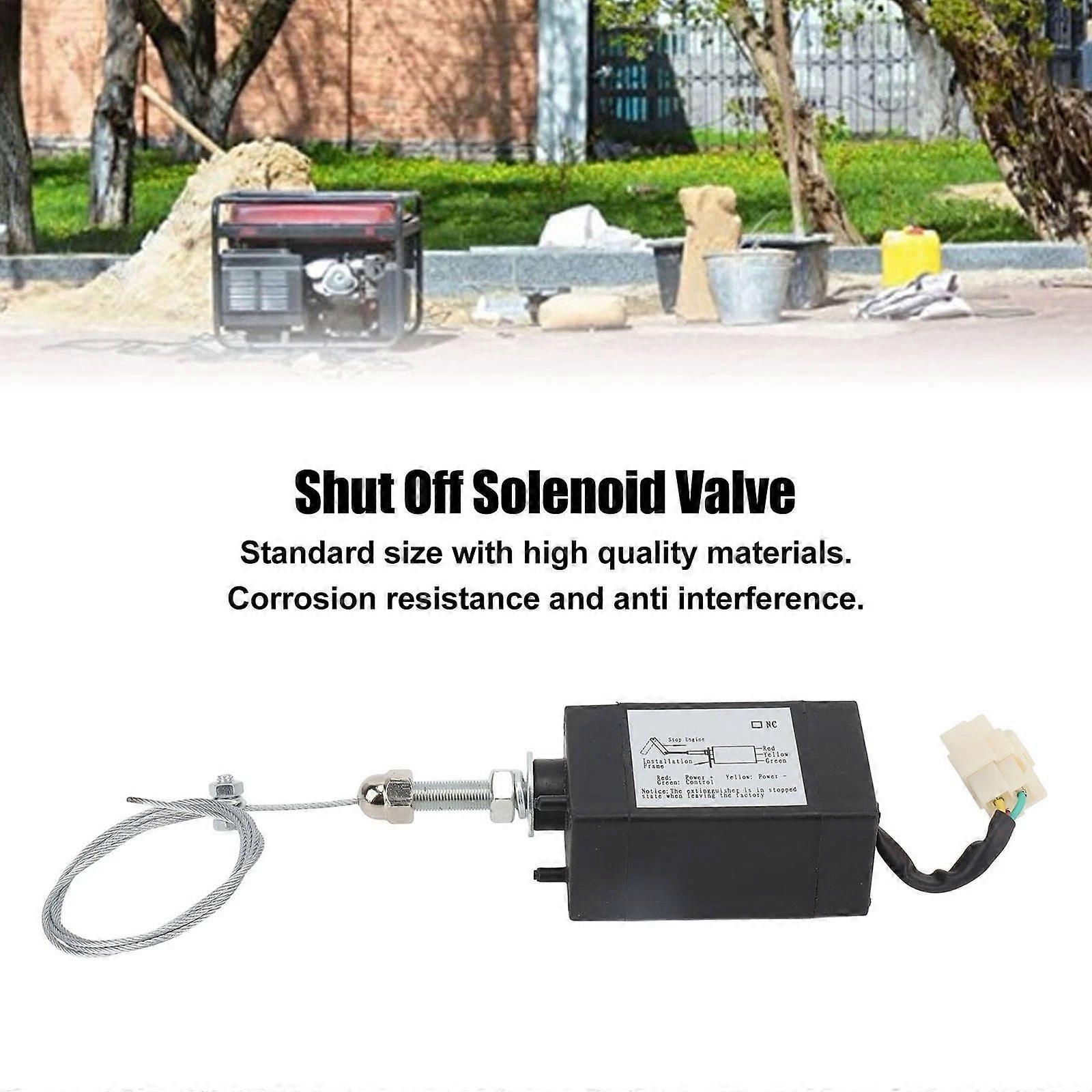 Solenoid shut-off Valve Engine Fuel Stop Flameout For Generator(DC12V )