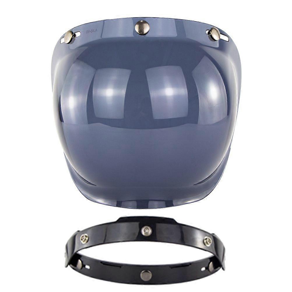 Open Face Helmet Visor Motorcycle Helmet Bubble Visor Bubble Shield Motorcycle Helmets AccessorieYMQX)