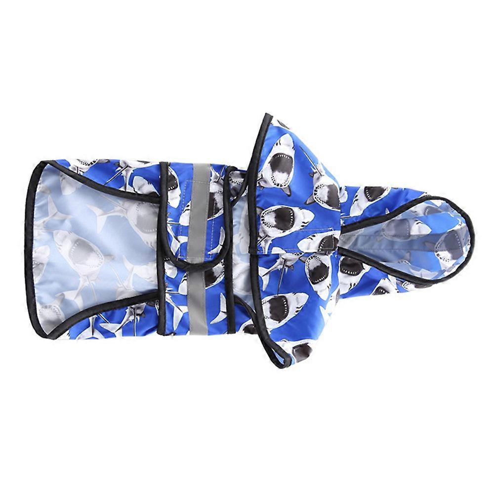 Dog Clothe Waterproof Durable Breathable Lightweight Packable M Blue 1Pack