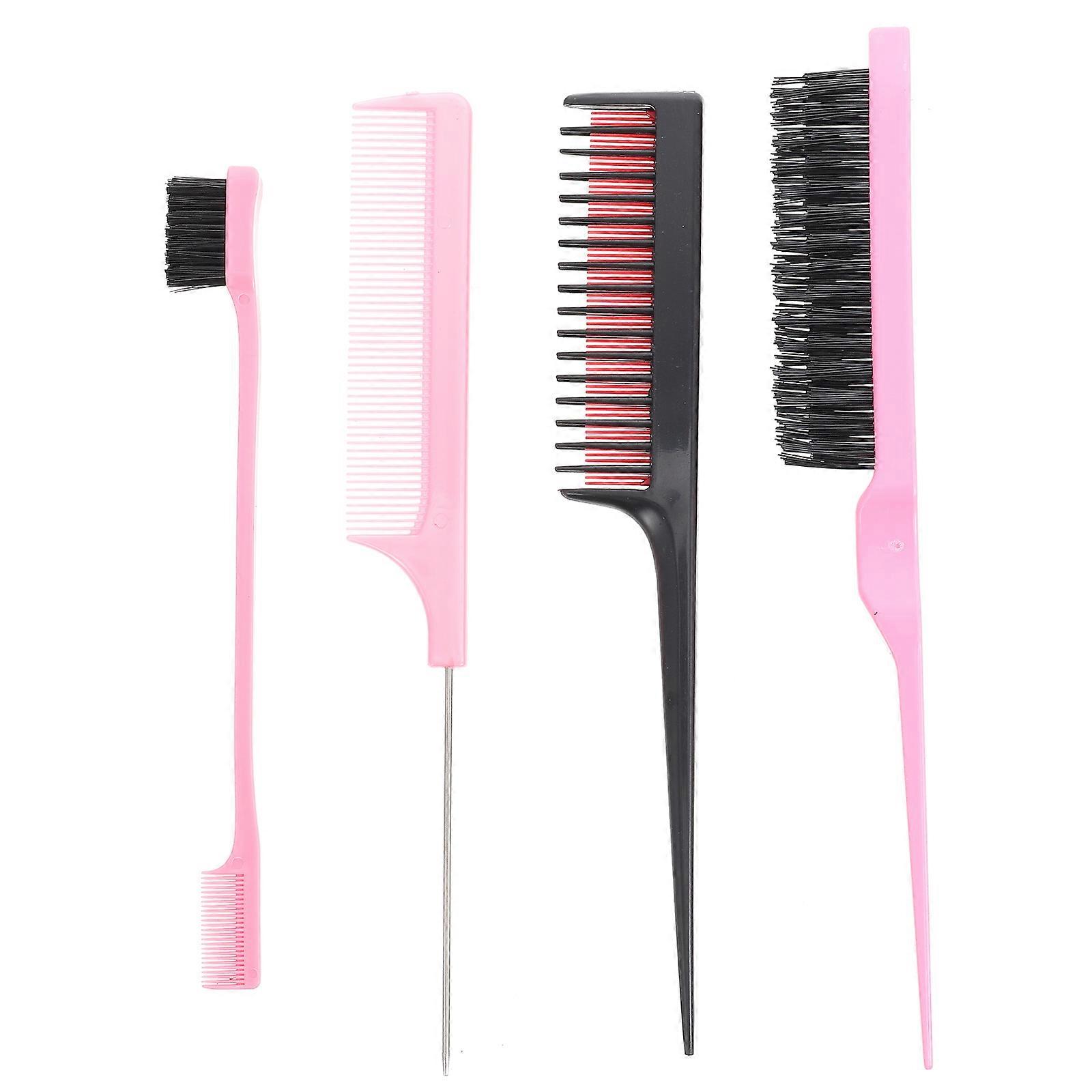 Hairstyle Tool Hairdressing Tinting Combs Brushes For Salon Services Pink 22.7X3.2X1.4CM Flexible Usage 1 Set