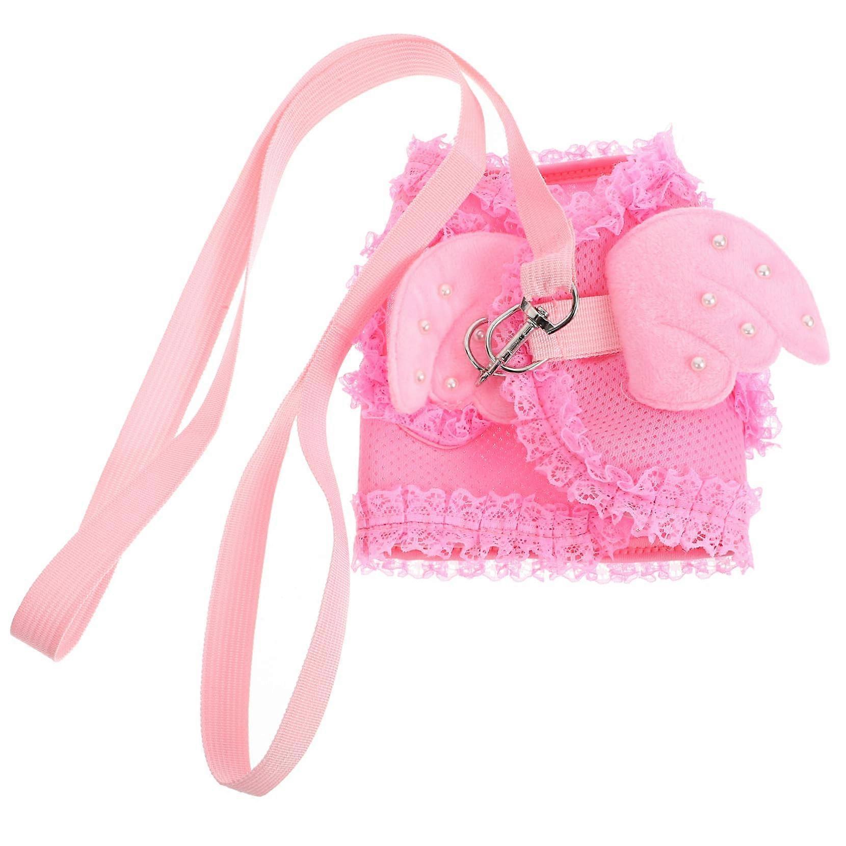 Adorable Katzen Und Hundegeschirr Adjustable Breathable Cat And Dog Harness With Random Buckle Color Lightweight Durable