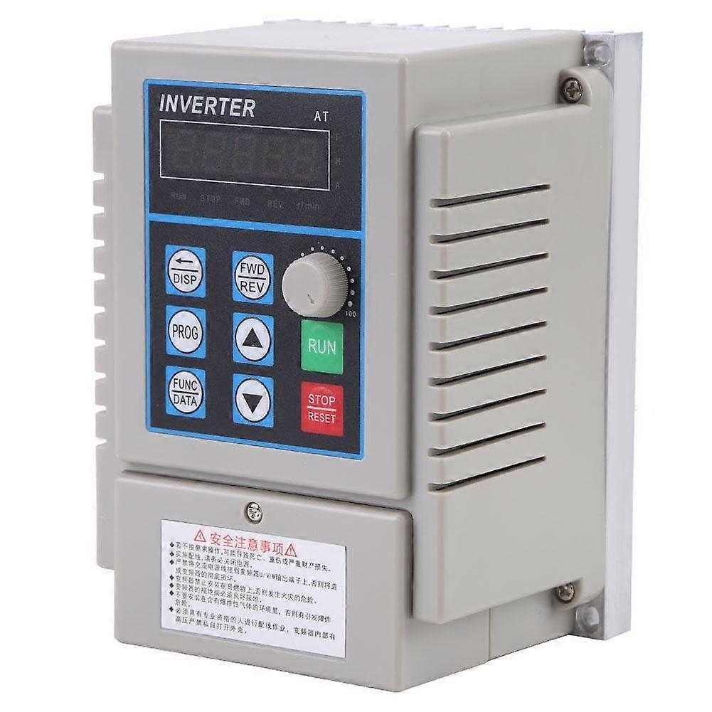 Frequency Converter 0.75 KW, 1 Piece AC 220 V Frequency Converter VFD Speed Controller Inverter Single Phase, Fast Start and Stop Response