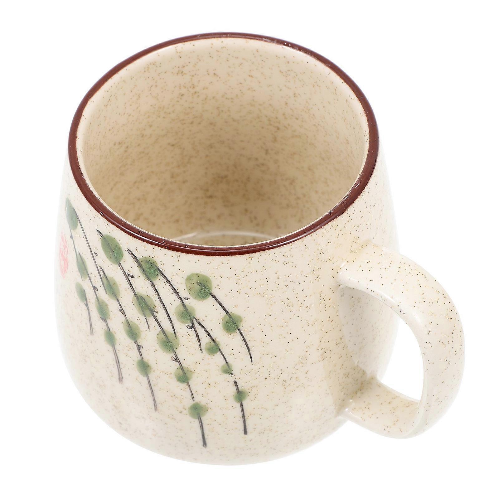 Here's a refined and professional product description based on your input:
**Hand Painted Ceramic Mug – Multi Functional Tea & Coffee Cup for