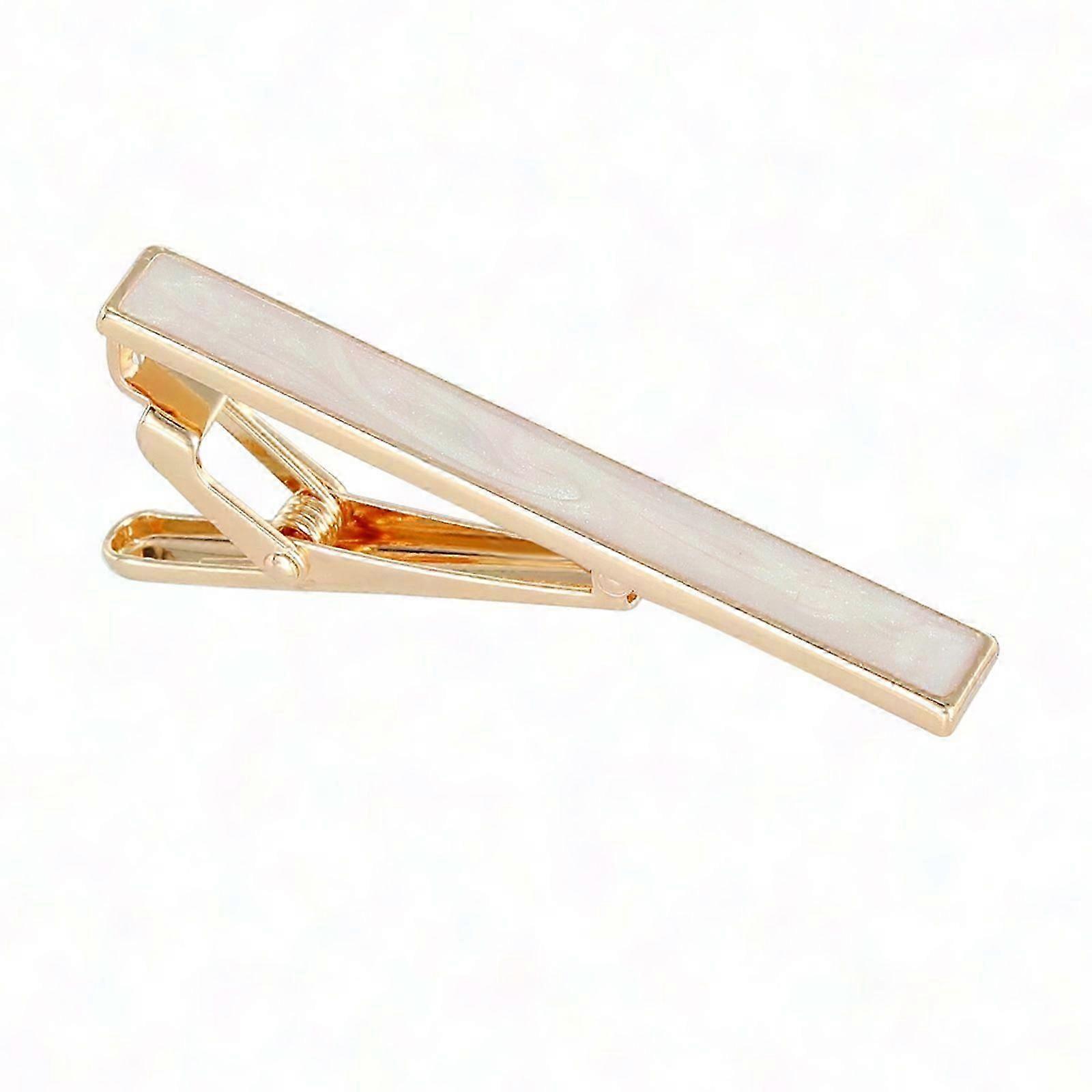 Shell Texture Metal Tie Clip for Men