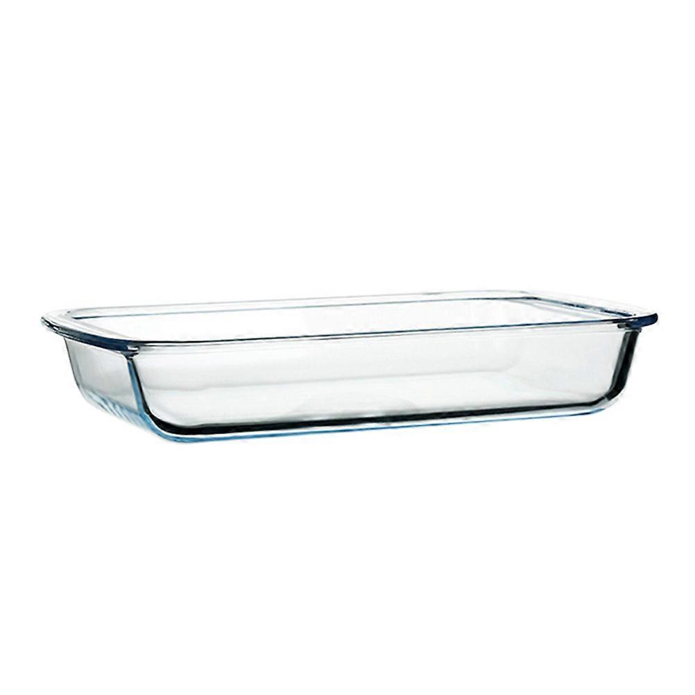 Large Baking Dish Rectangular Serving Plate Microwave Safe Simple Style Home Users 34.5X20.5X5.2cm 1Pcs